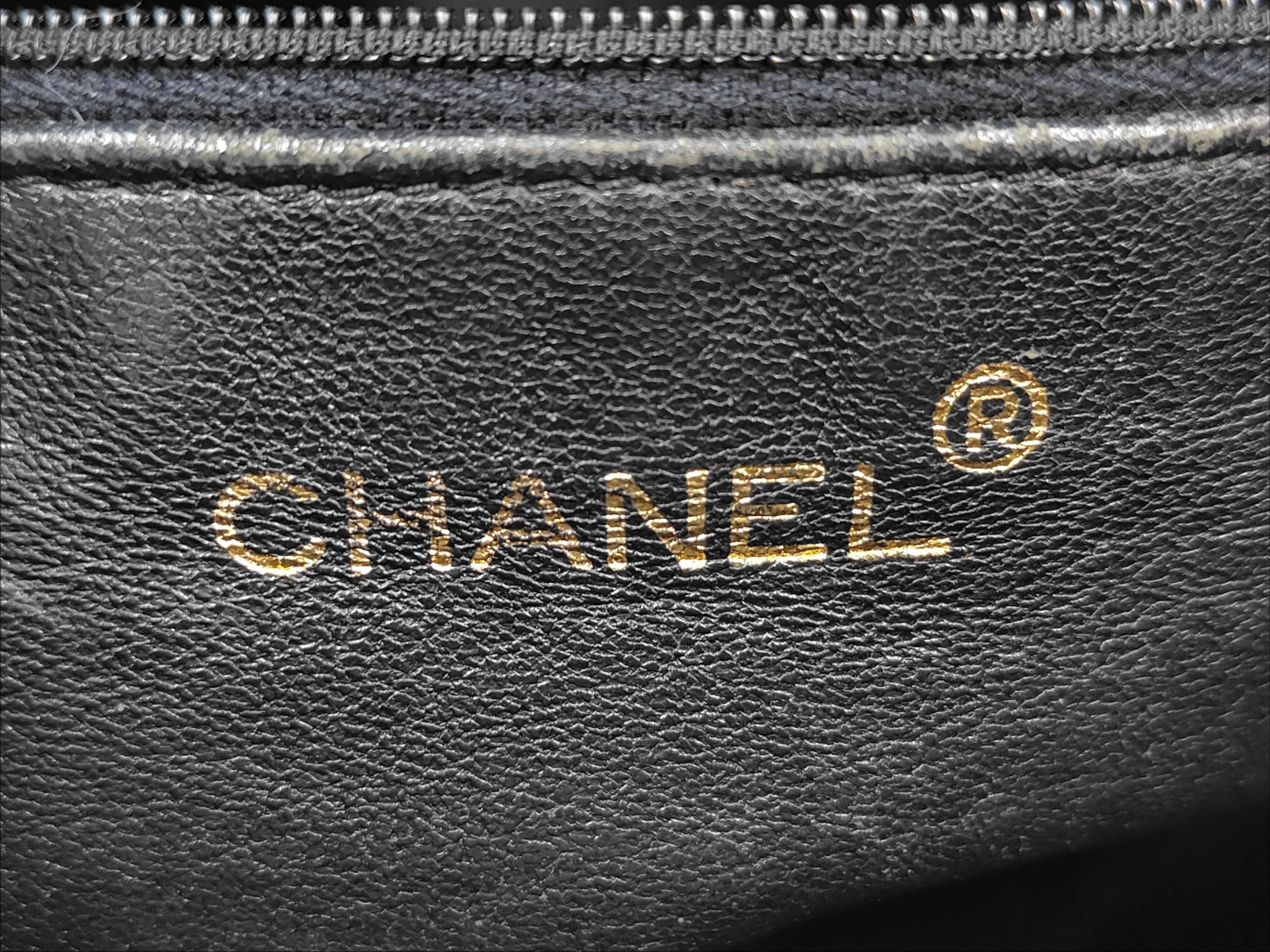 Coco Mark Lambskin Black Shoulder Bag (Serial Number 3) — view 13