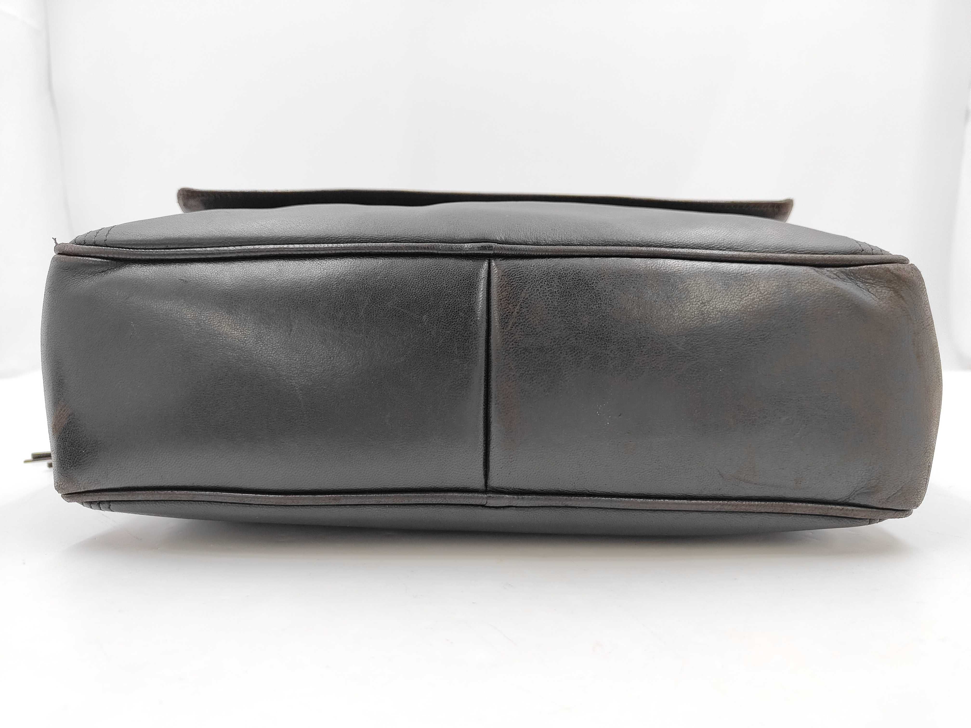 Coco Mark Lambskin Black Shoulder Bag (Serial Number 3) — view 7