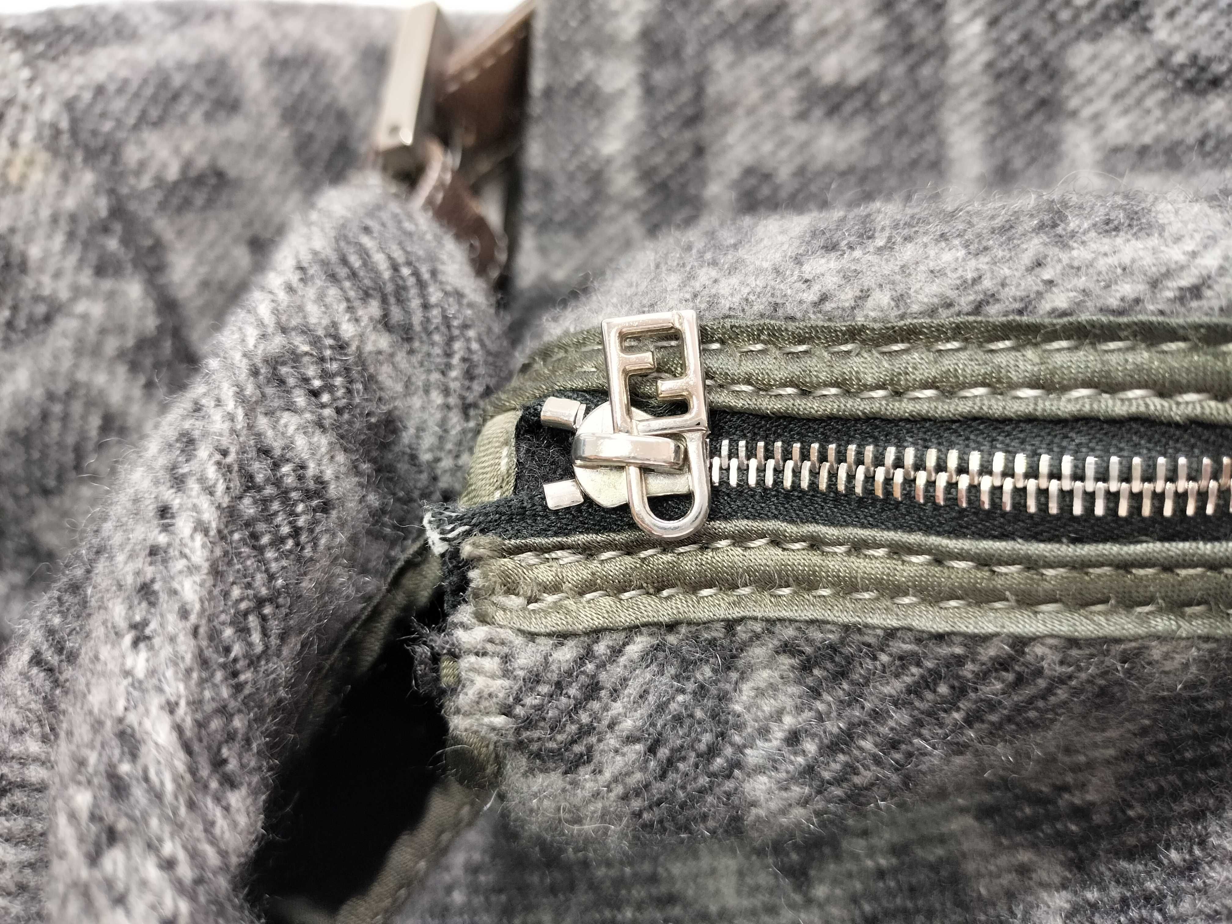 Zucca pattern Fendi Mamma wool shoulder bag — view 12