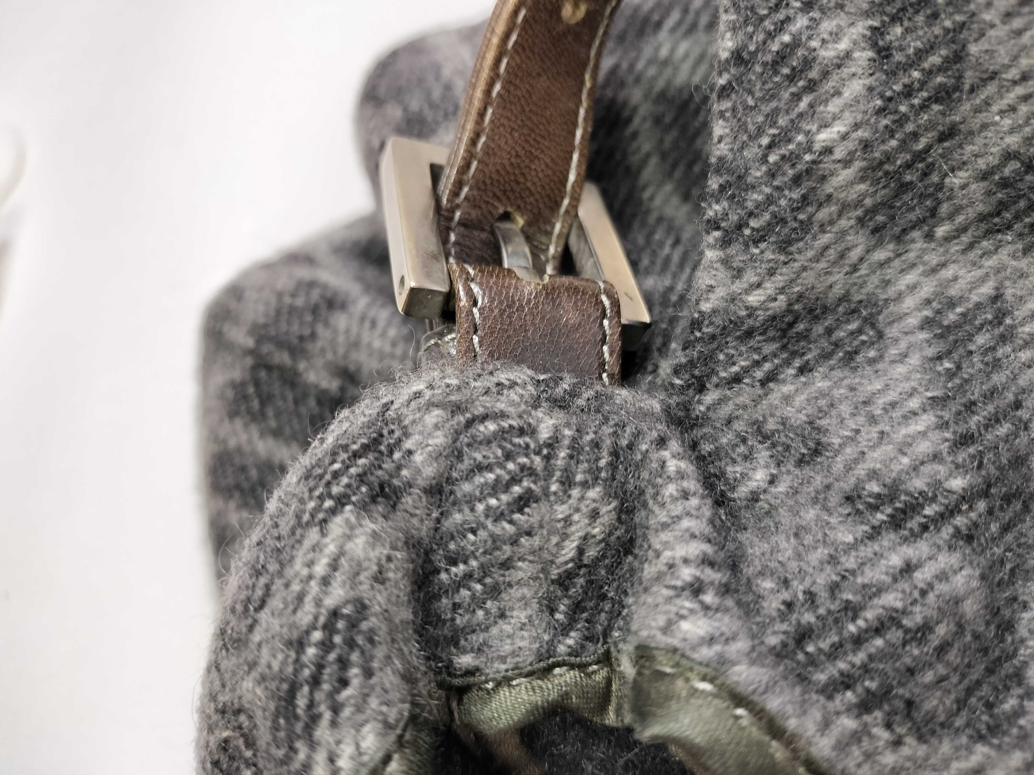 Zucca pattern Fendi Mamma wool shoulder bag — view 13