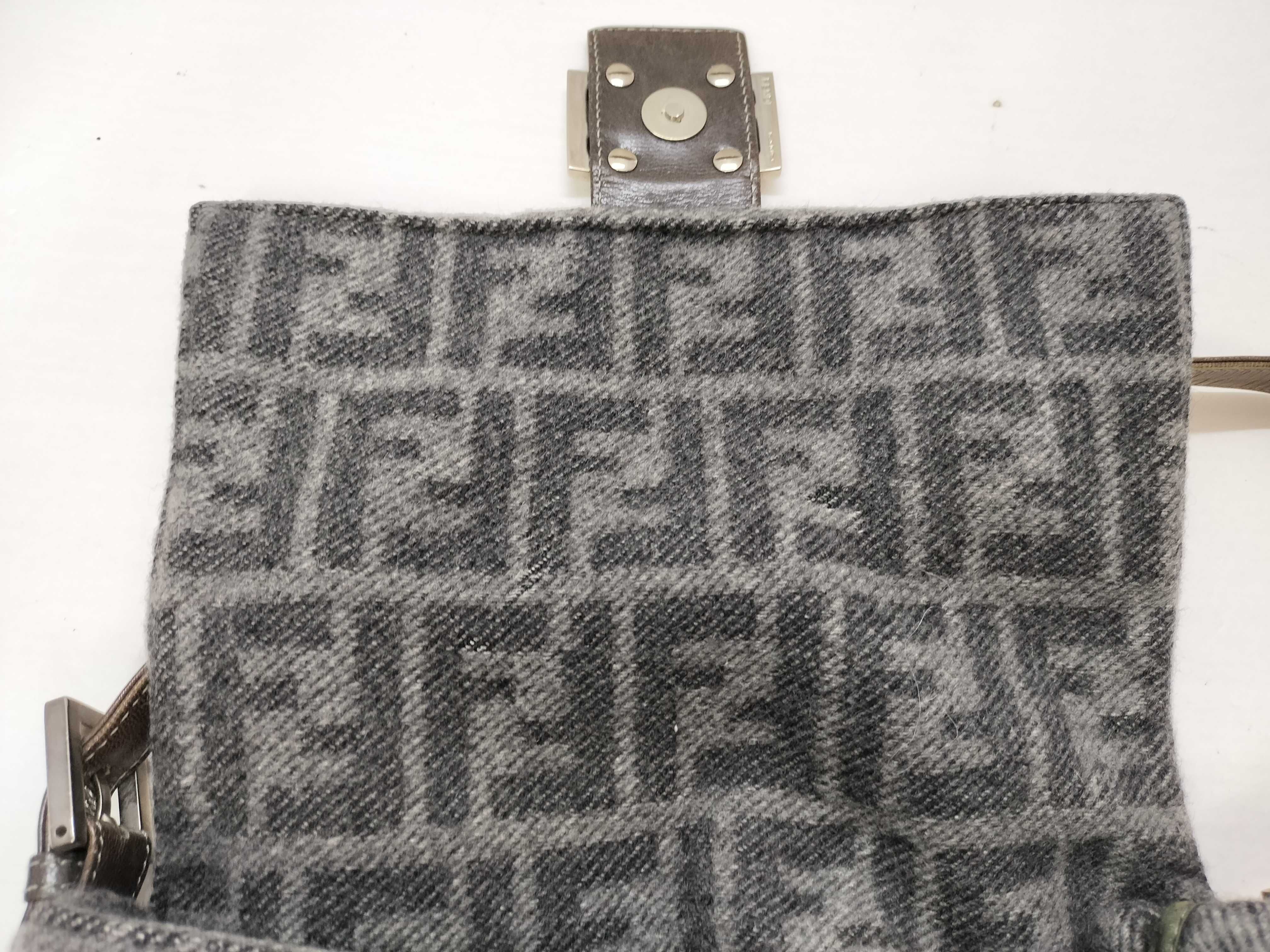 Zucca pattern Fendi Mamma wool shoulder bag — view 14