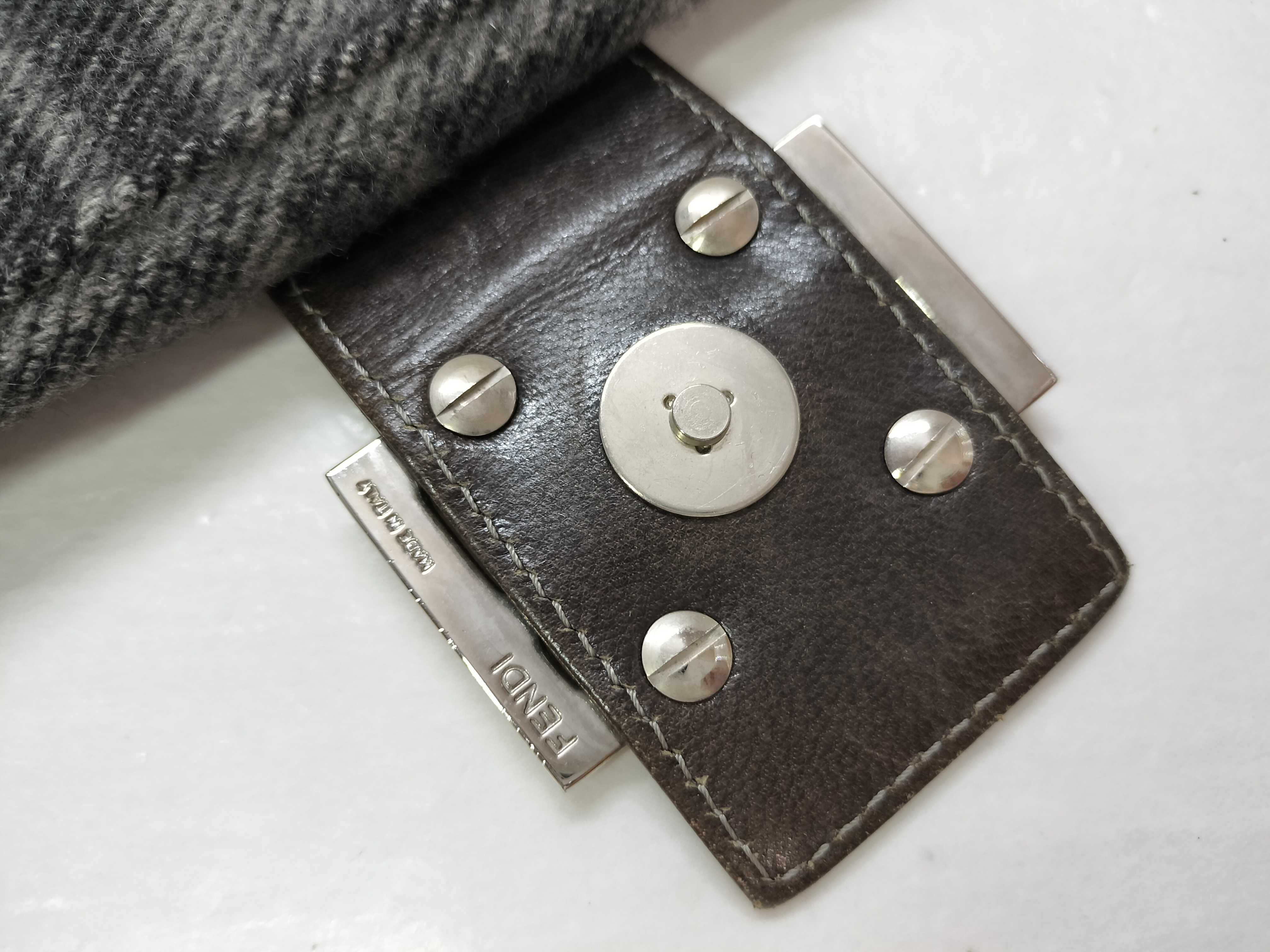 Zucca pattern Fendi Mamma wool shoulder bag — view 15