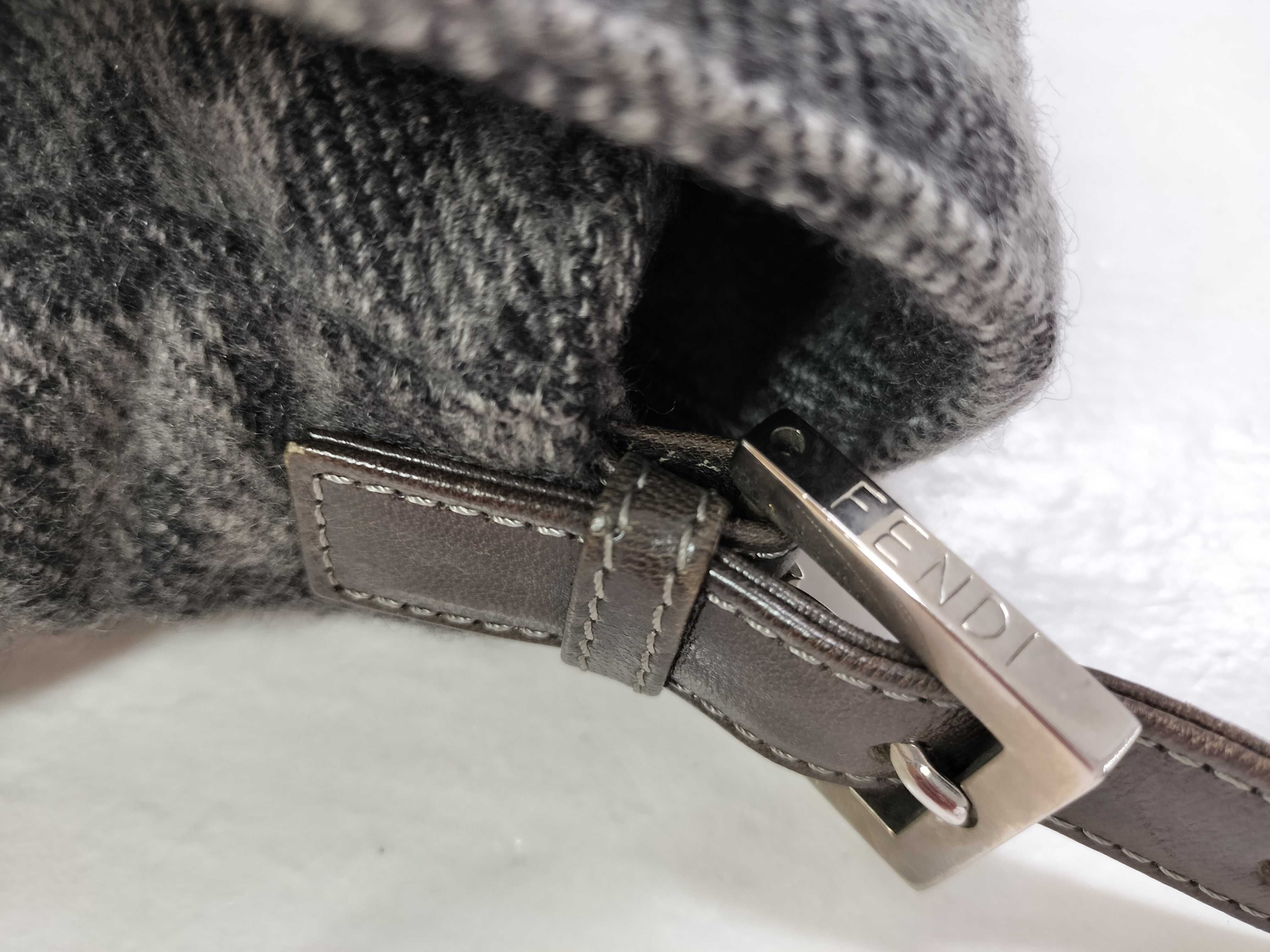 Zucca pattern Fendi Mamma wool shoulder bag — view 5