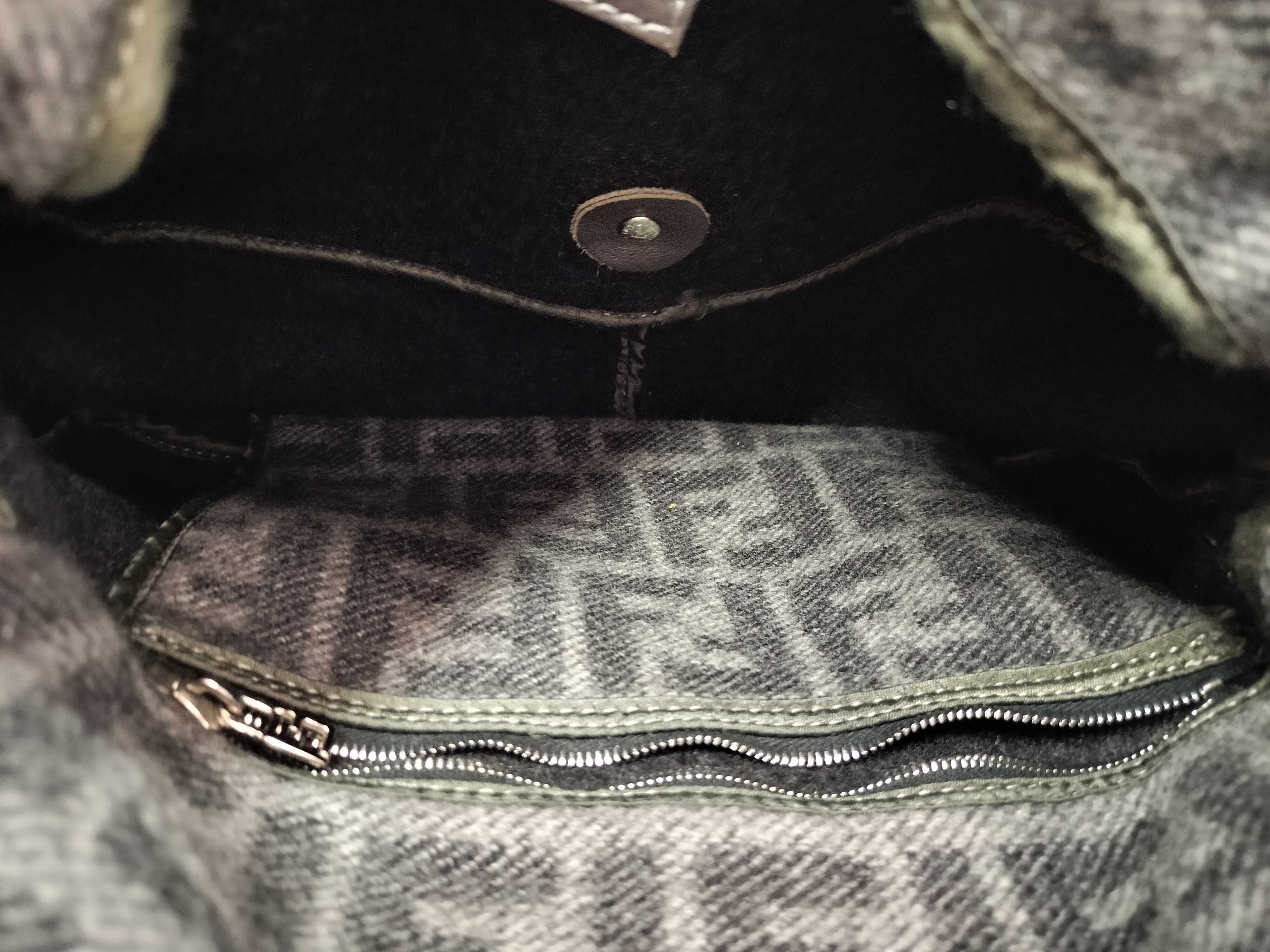 Zucca pattern Fendi Mamma wool shoulder bag — view 7