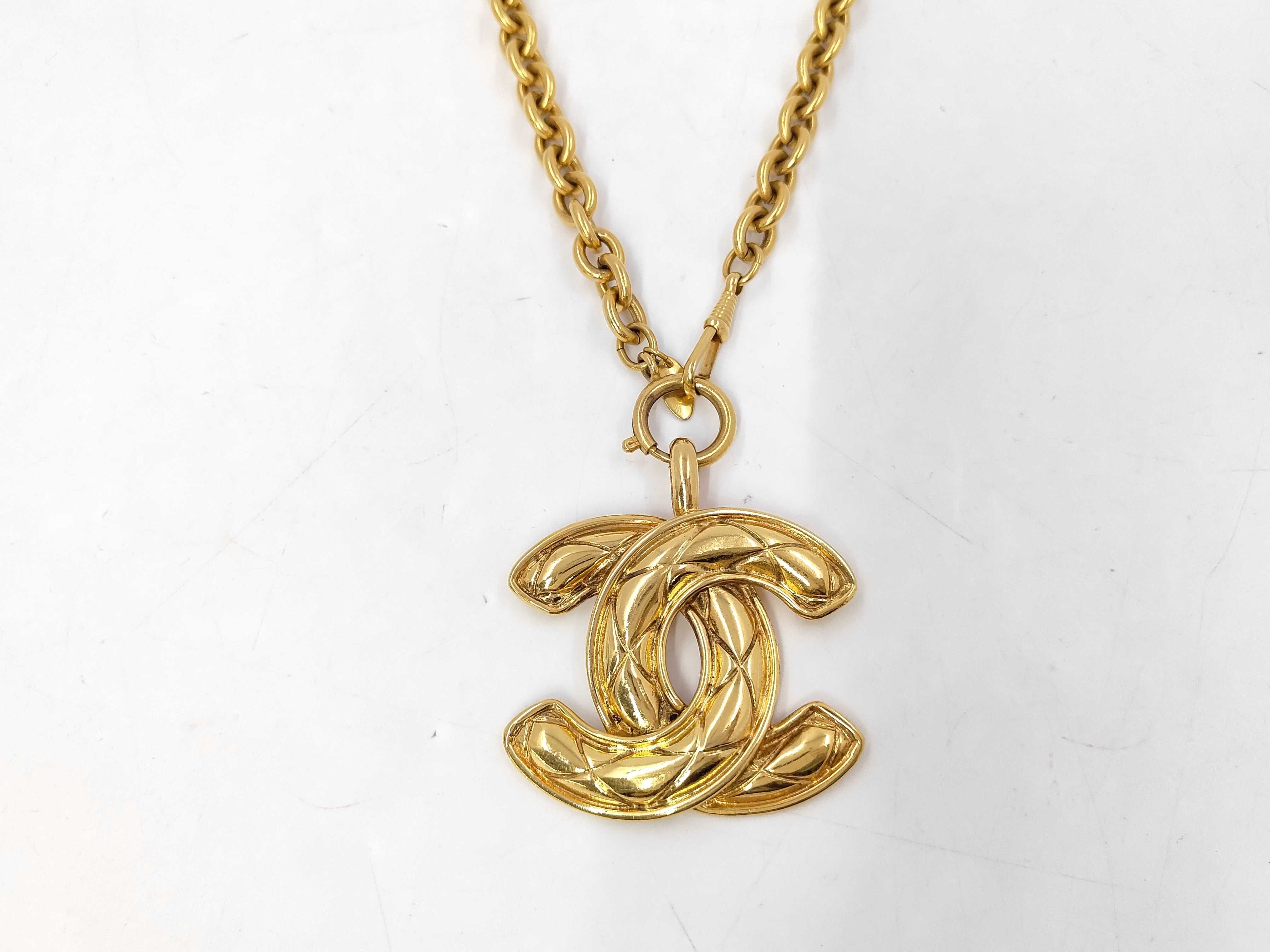 Chain Belt Coco Mark Gold Color Necklace