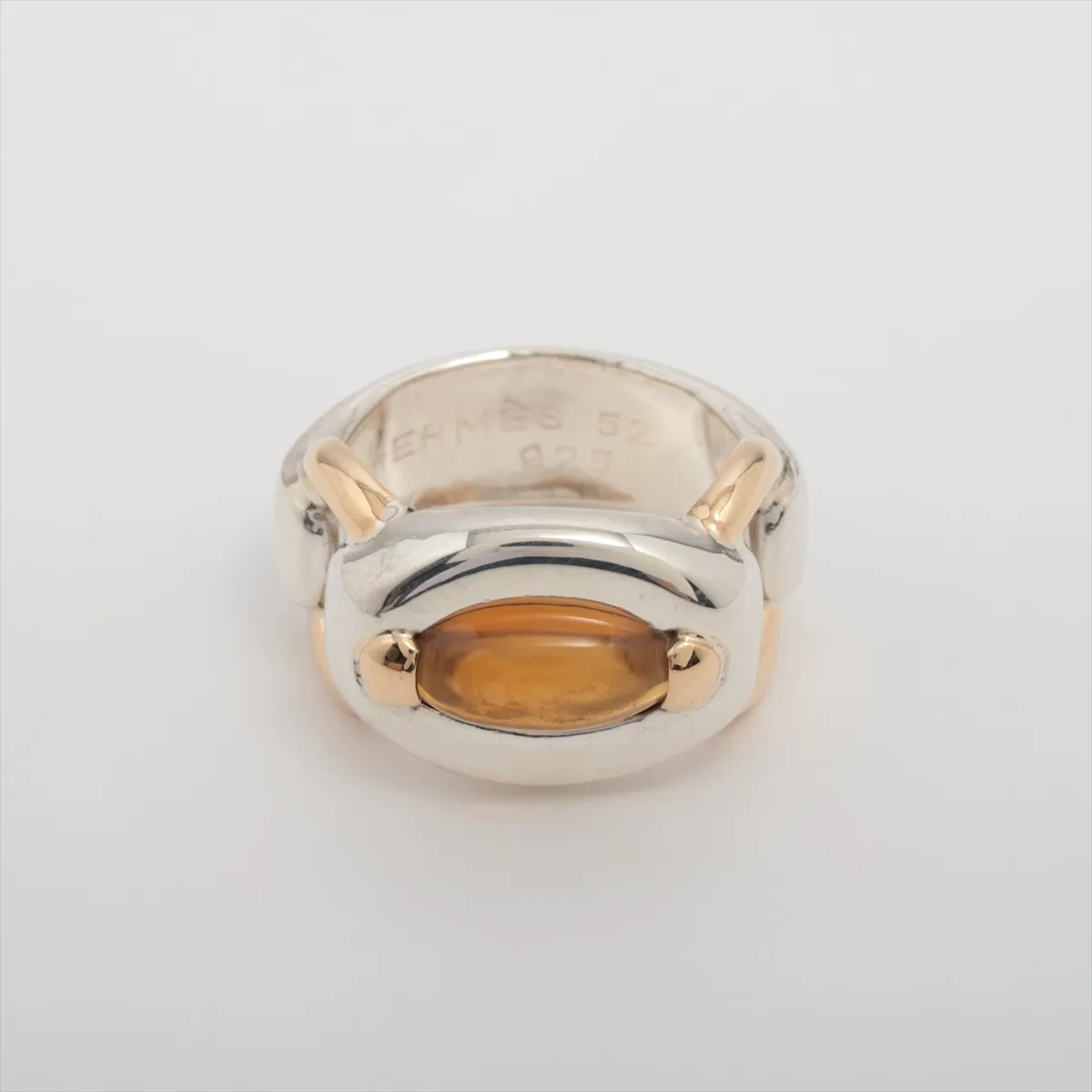 ring, size 52, 925 x 750 mm, 11.0g, gold x silver. Shows signs of wear including
