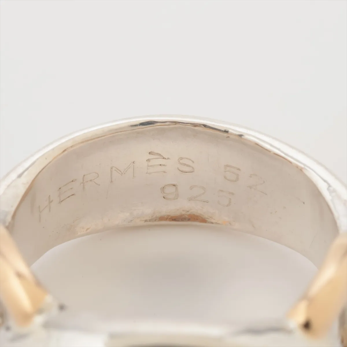 ring, size 52, 925 x 750 mm, 11.0g, gold x silver. Shows signs of wear including — view 3