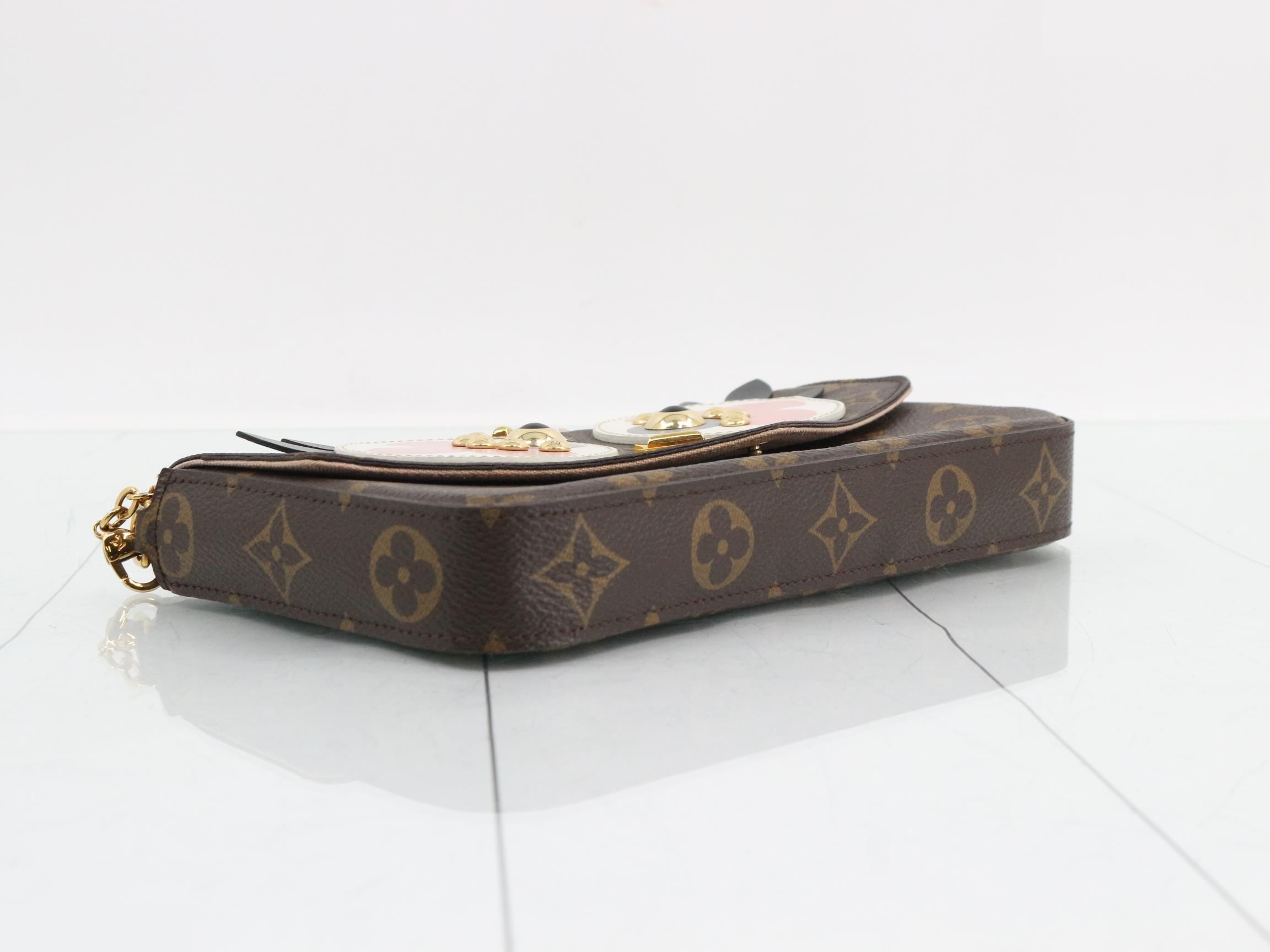 Monogram Pochette Felice Lovely Bird Shoulder Bag — view 5