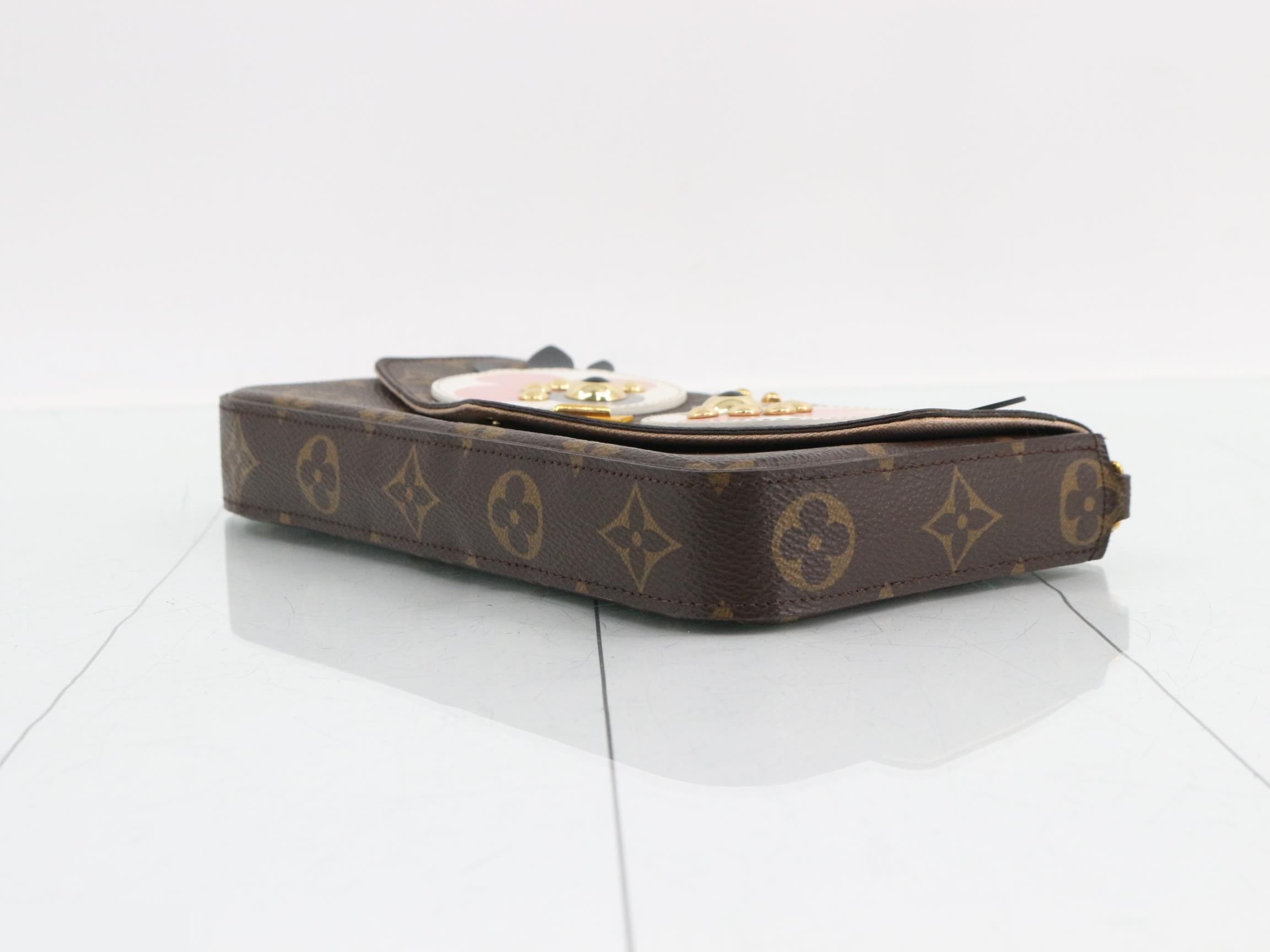 Monogram Pochette Felice Lovely Bird Shoulder Bag — view 6