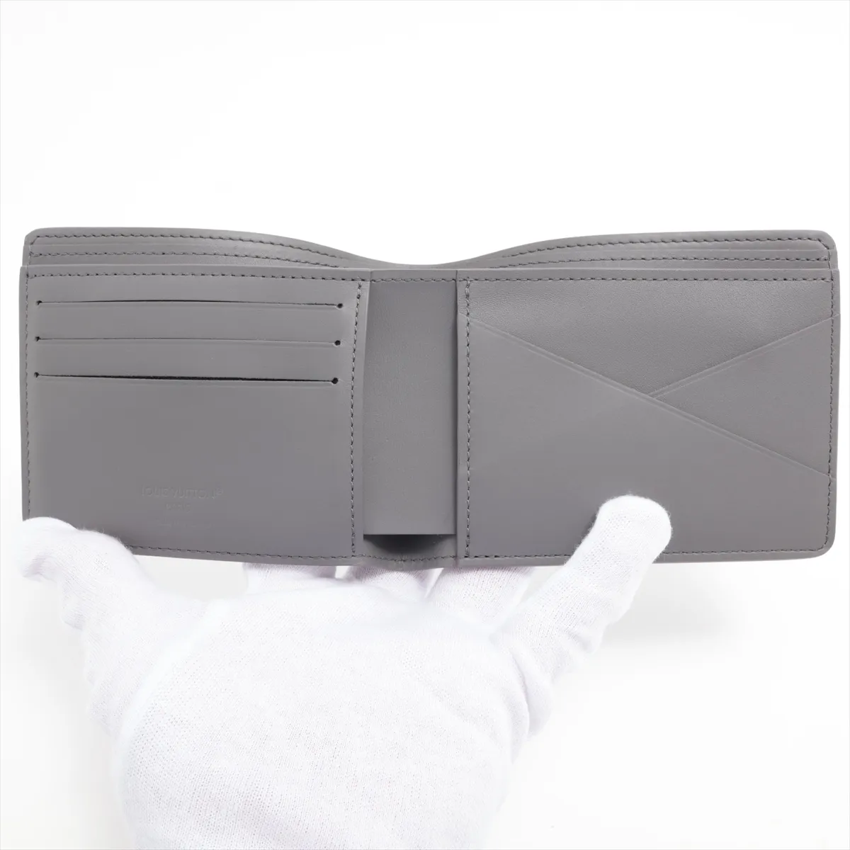 Monogram Shadow Portefeuille Multiple M81383 Grey Compact Wallet (RFID detected) — view 3