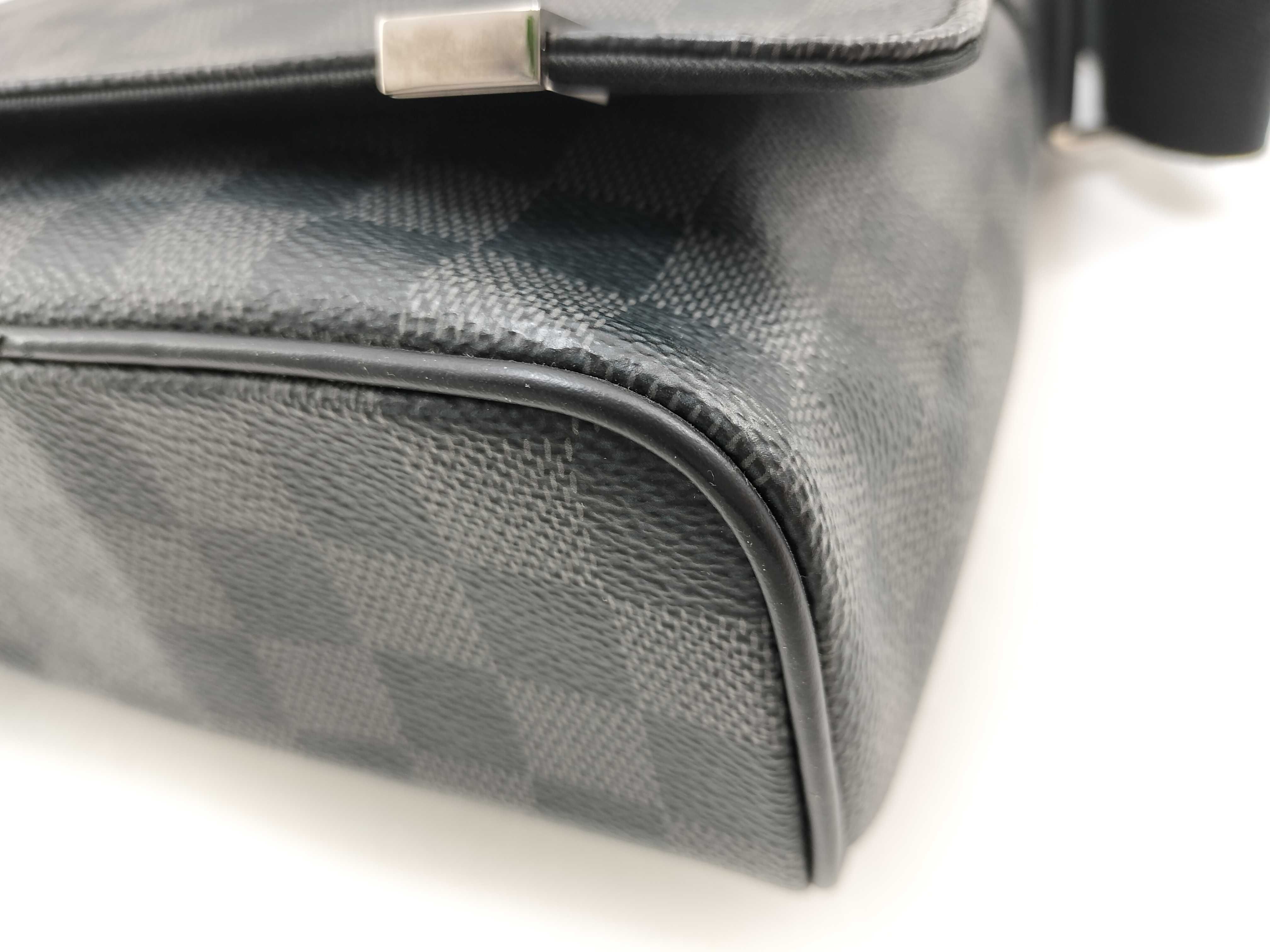 Damier Graphite District PM Shoulder Bag with Silver Hardware CA3118 N41028 — view 4