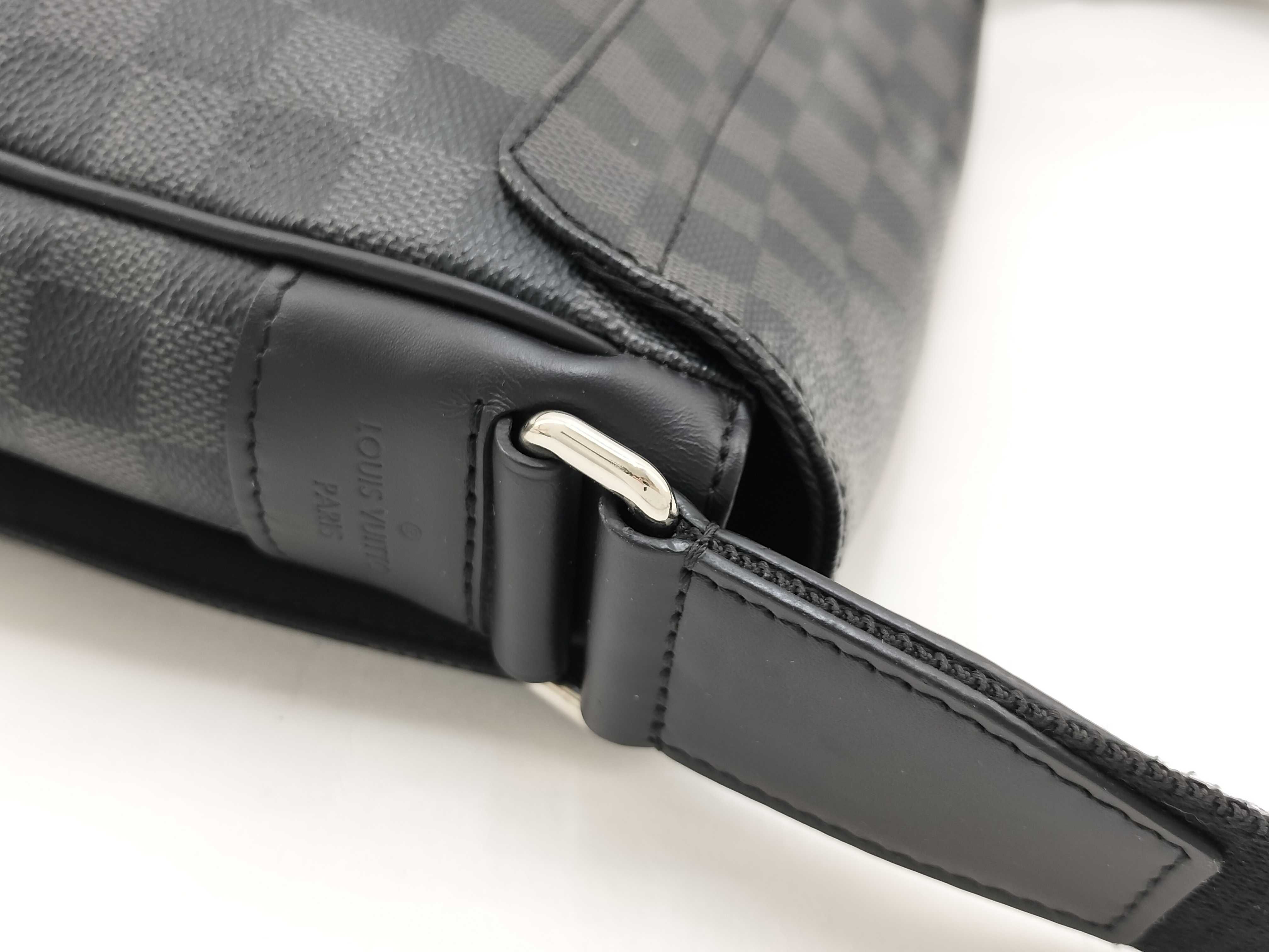 Damier Graphite District PM Shoulder Bag with Silver Hardware CA3118 N41028 — view 7