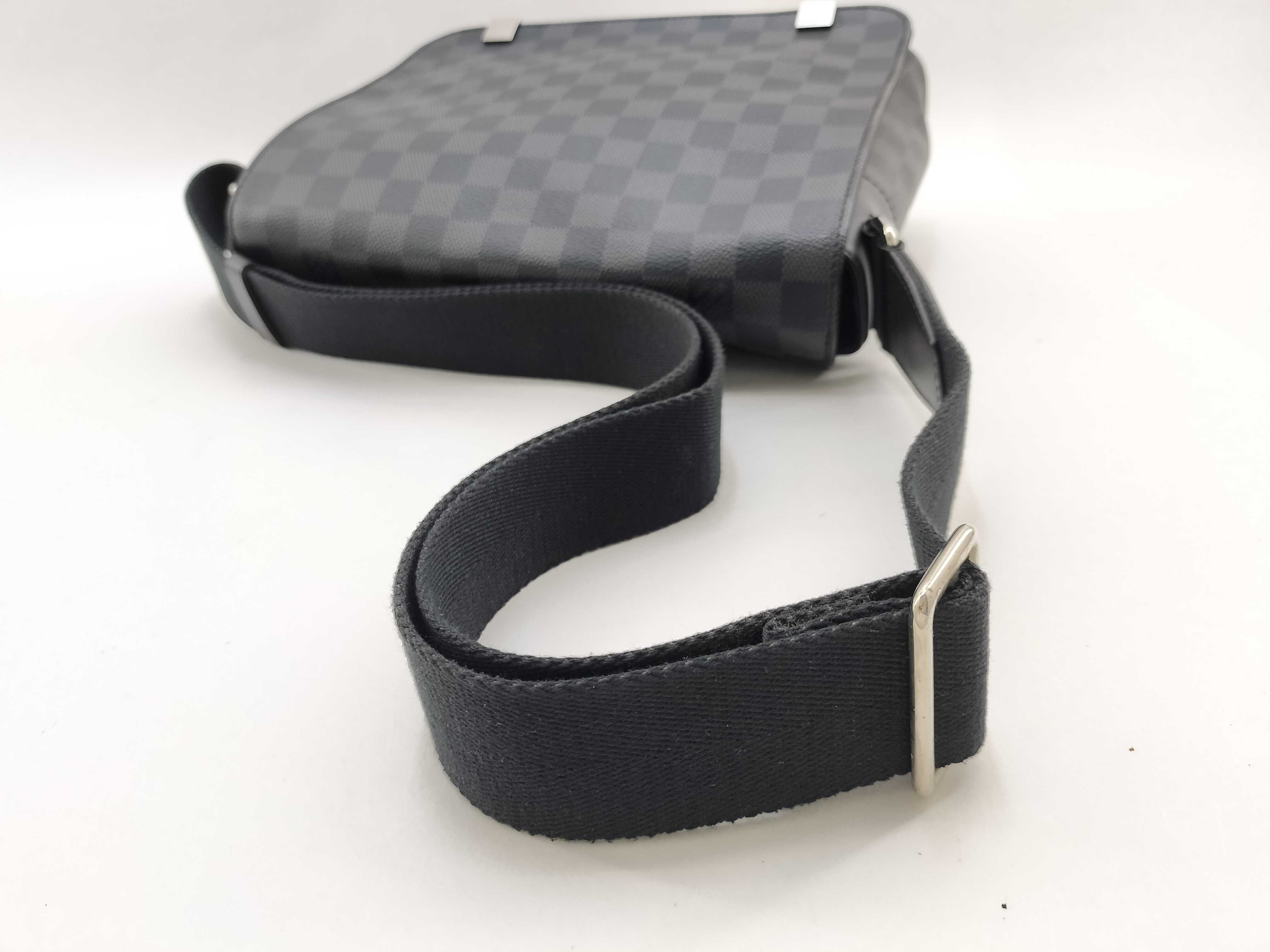 Damier Graphite District PM Shoulder Bag with Silver Hardware CA3118 N41028 — view 8