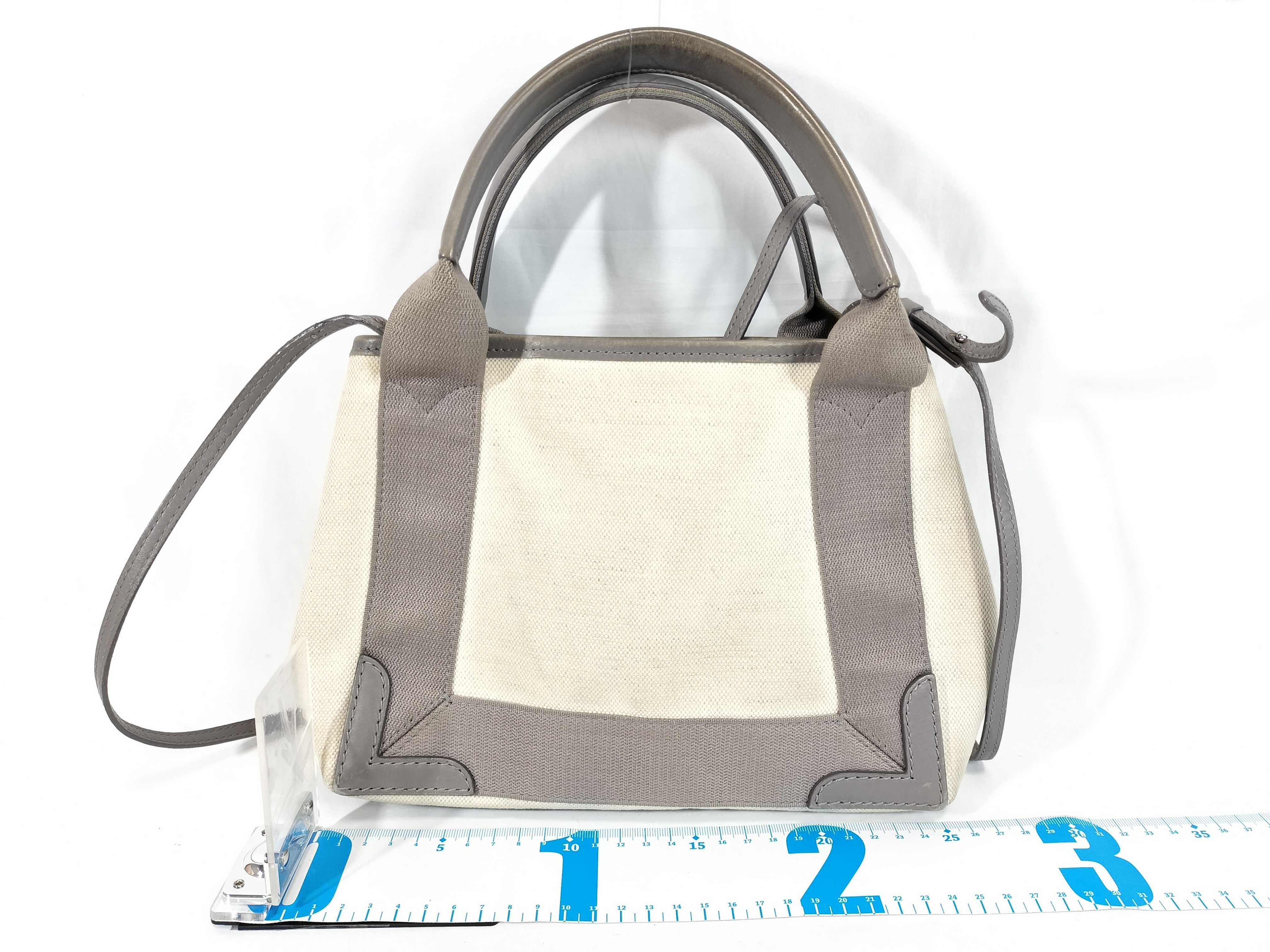 handbag, navy Cabas canvas handbag — view 2