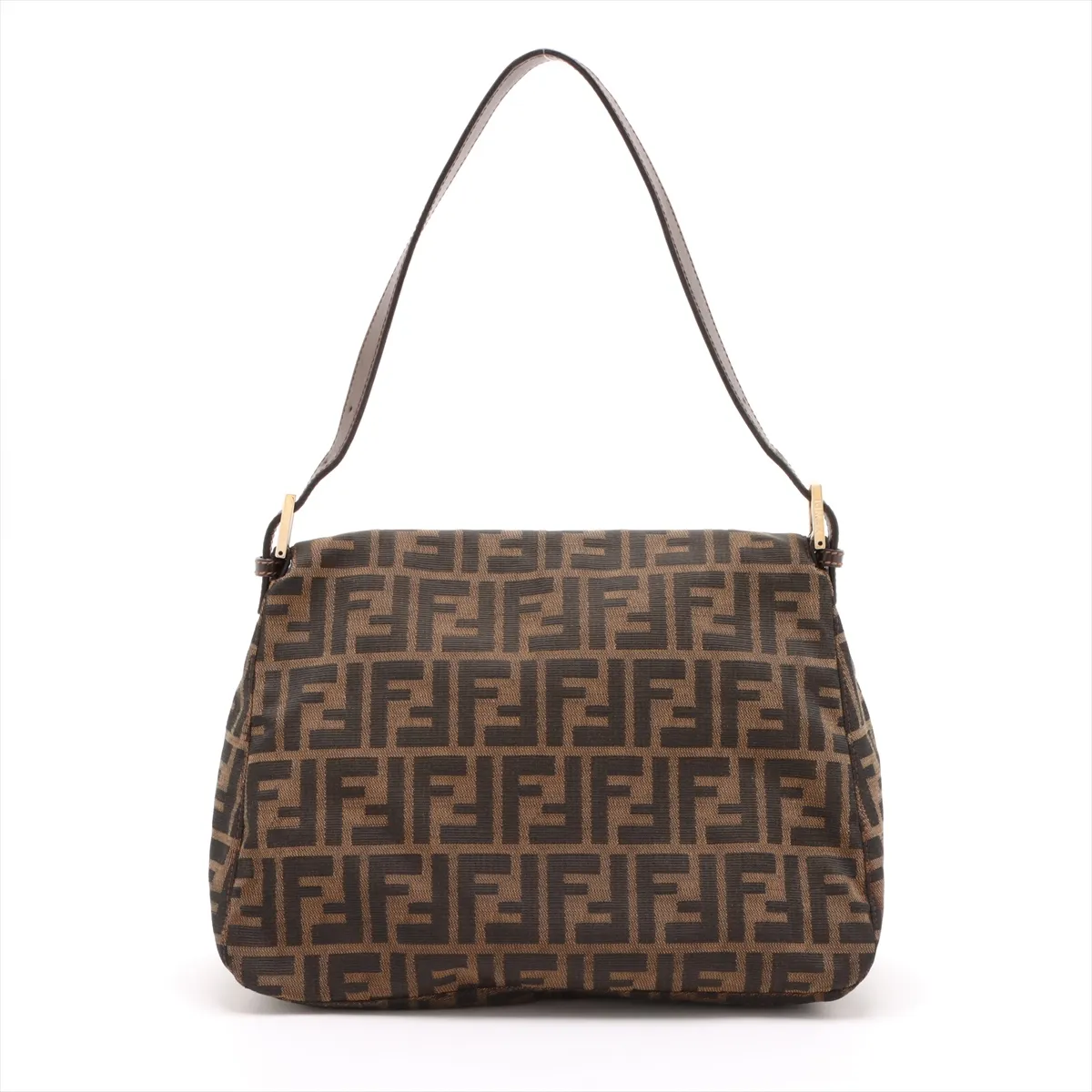 Zucca Mamma Bucket Canvas x Leather Shoulder Bag Brown 26325 — view 2