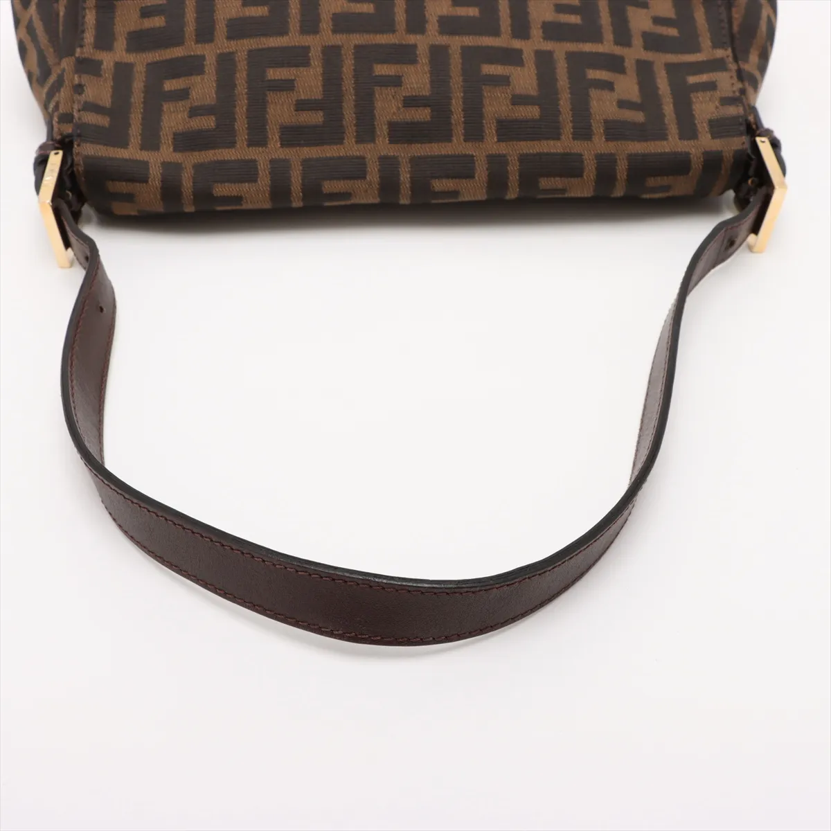 Zucca Mamma Bucket Canvas x Leather Shoulder Bag Brown 26325 — view 5