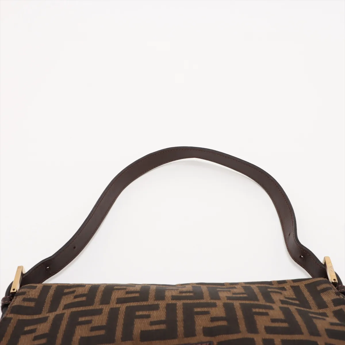 Zucca Mamma Bucket Canvas x Leather Shoulder Bag Brown 26325 — view 6