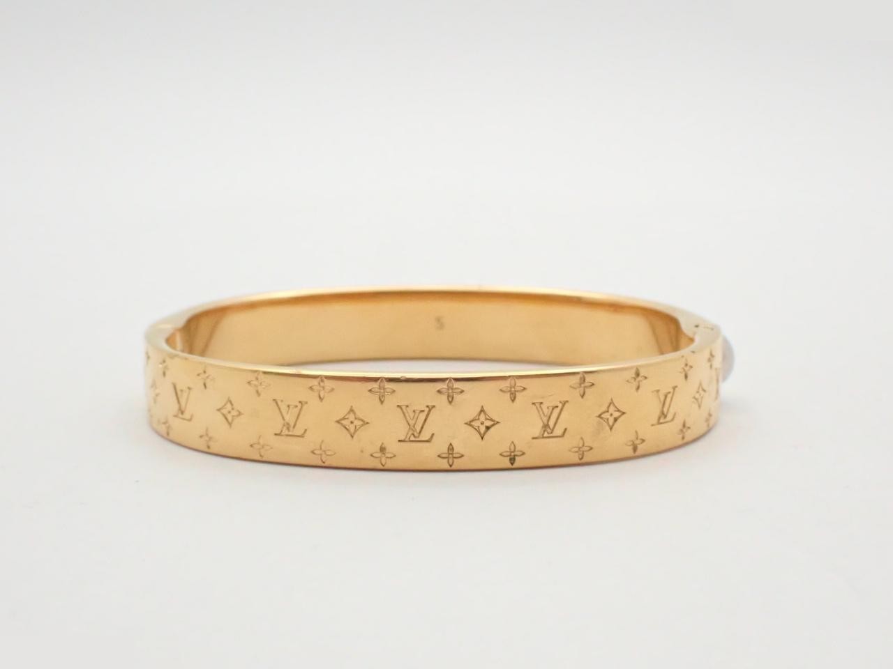 Cuff Nanogram Gold Bangle, Size S, Wrist Circumference Approx. 16cm — view 2