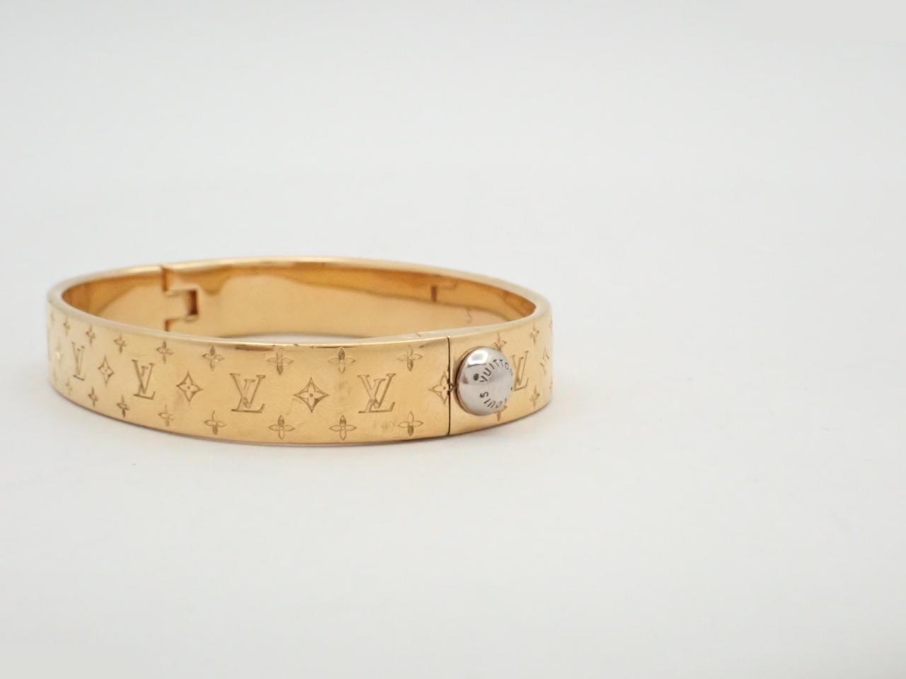 Cuff Nanogram Gold Bangle, Size S, Wrist Circumference Approx. 16cm — view 3