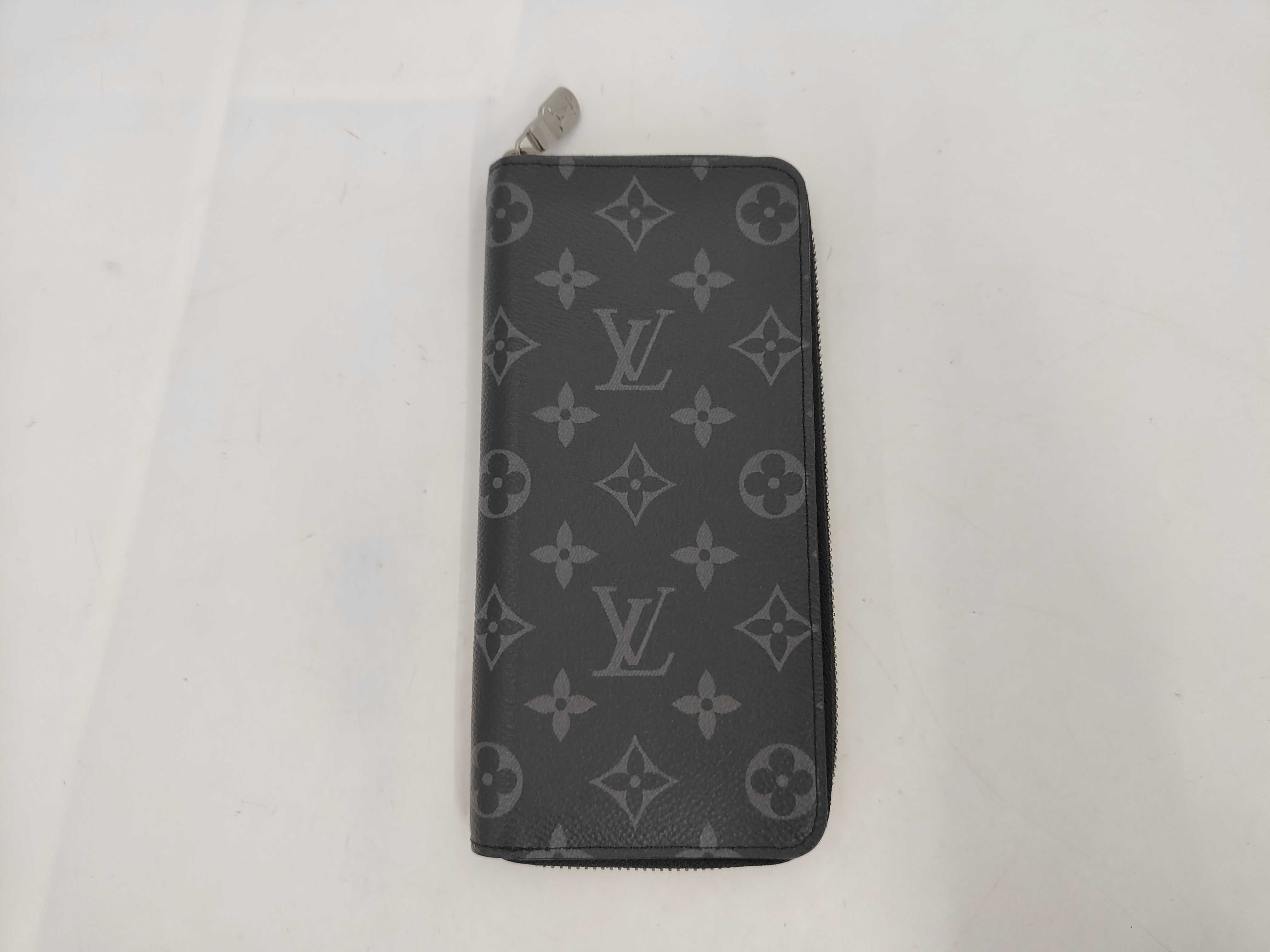 M62295 Monogram Eclipse Zippy Wallet Vertical, RFID tested, with box and dust bag.