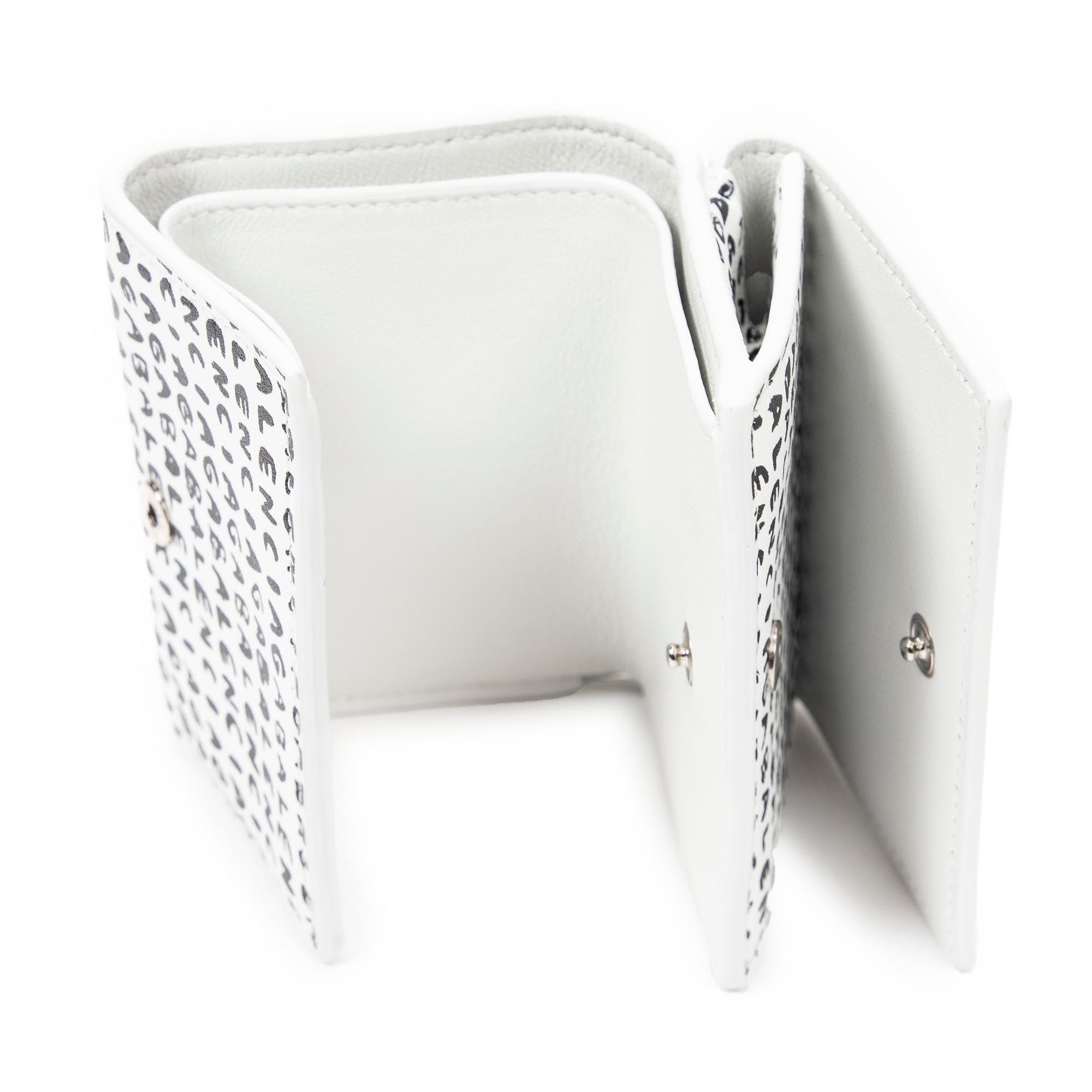 Mini Cash Trifold Wallet  Allover Logo Print Leather — view 3