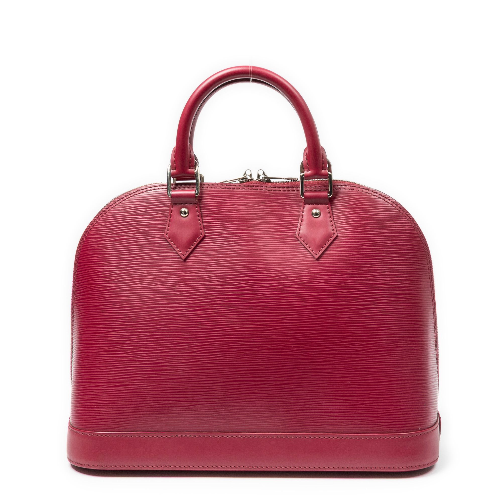 Alma PM Fuchsia Epi Silver Brass — view 5