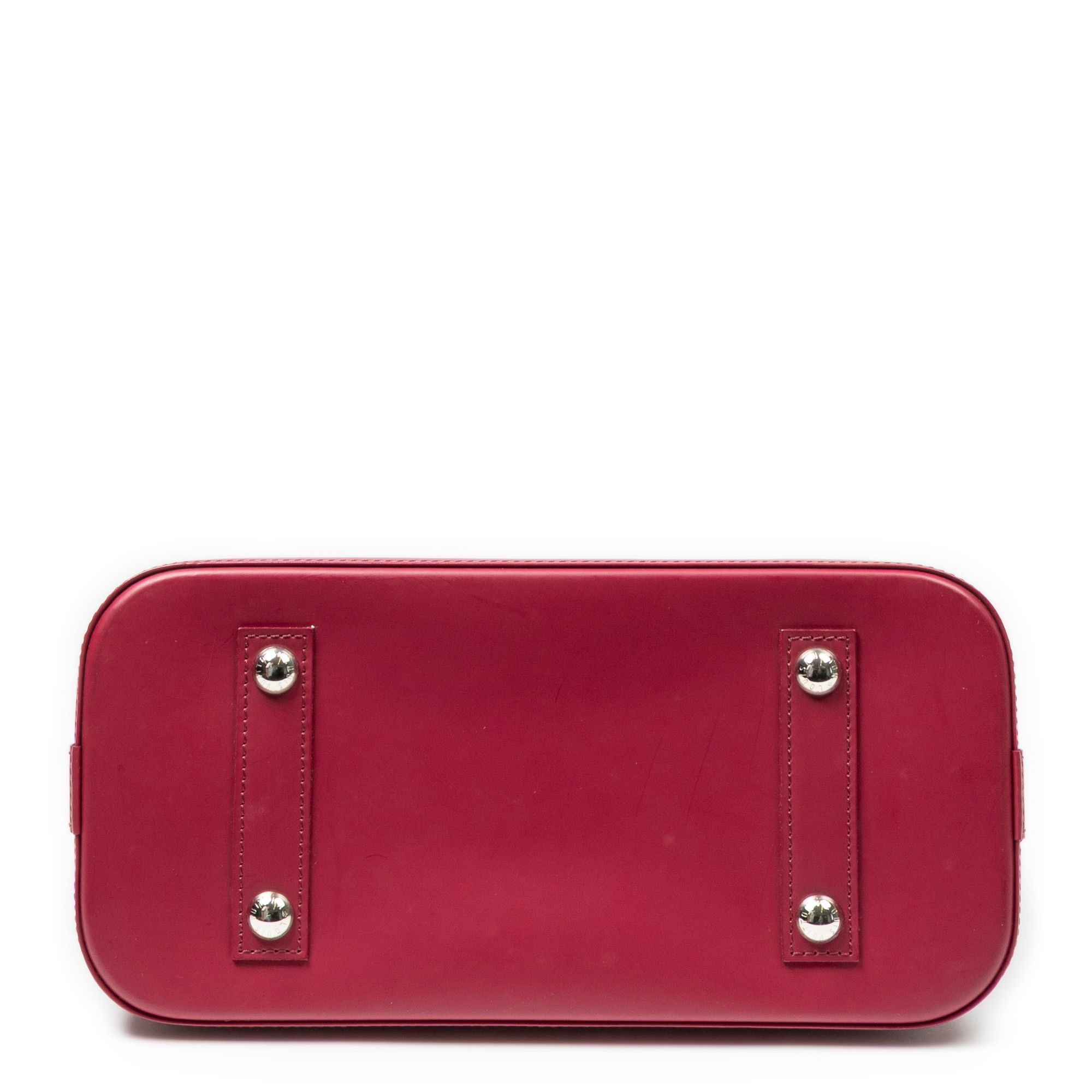 Alma PM Fuchsia Epi Silver Brass — view 6