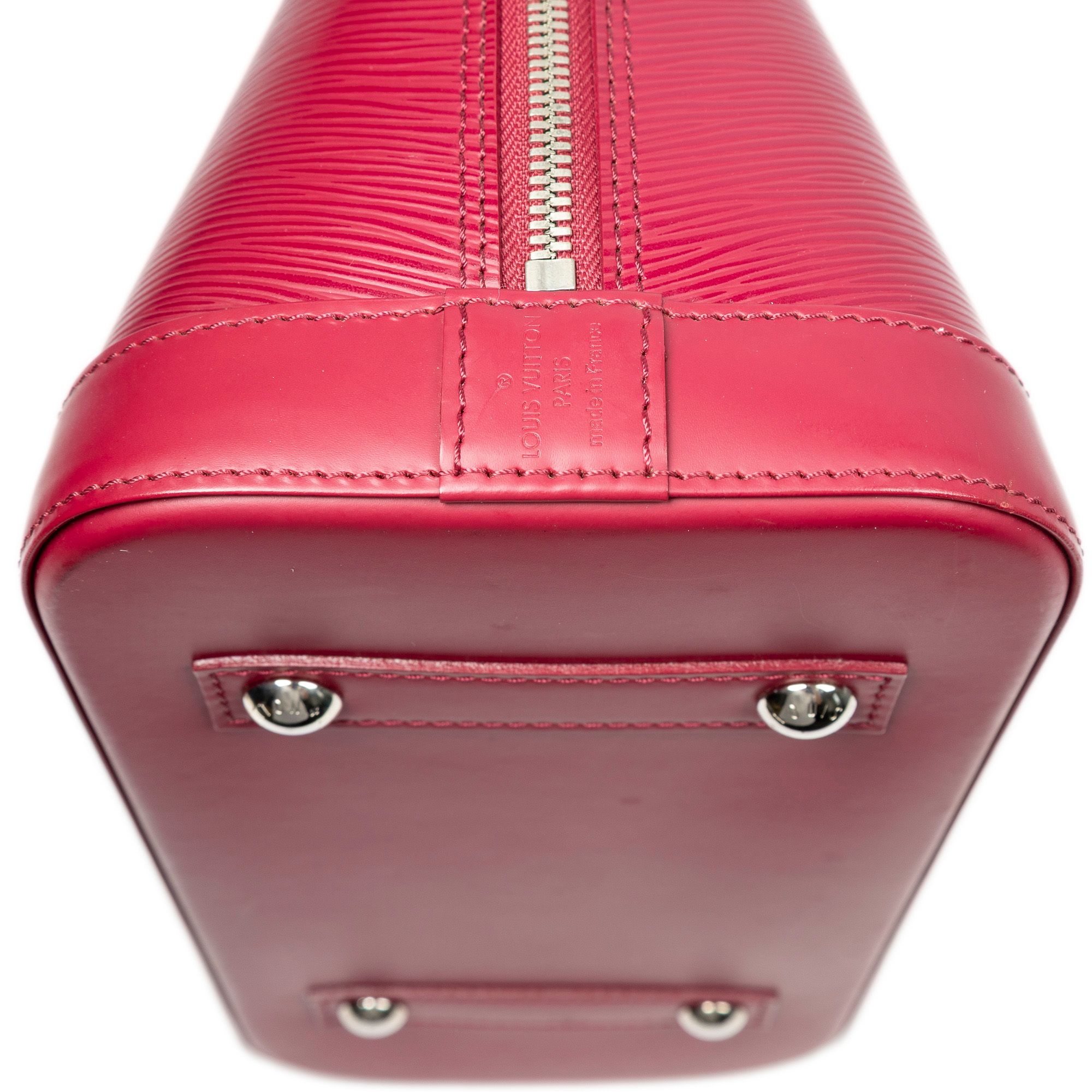 Alma PM Fuchsia Epi Silver Brass — view 7