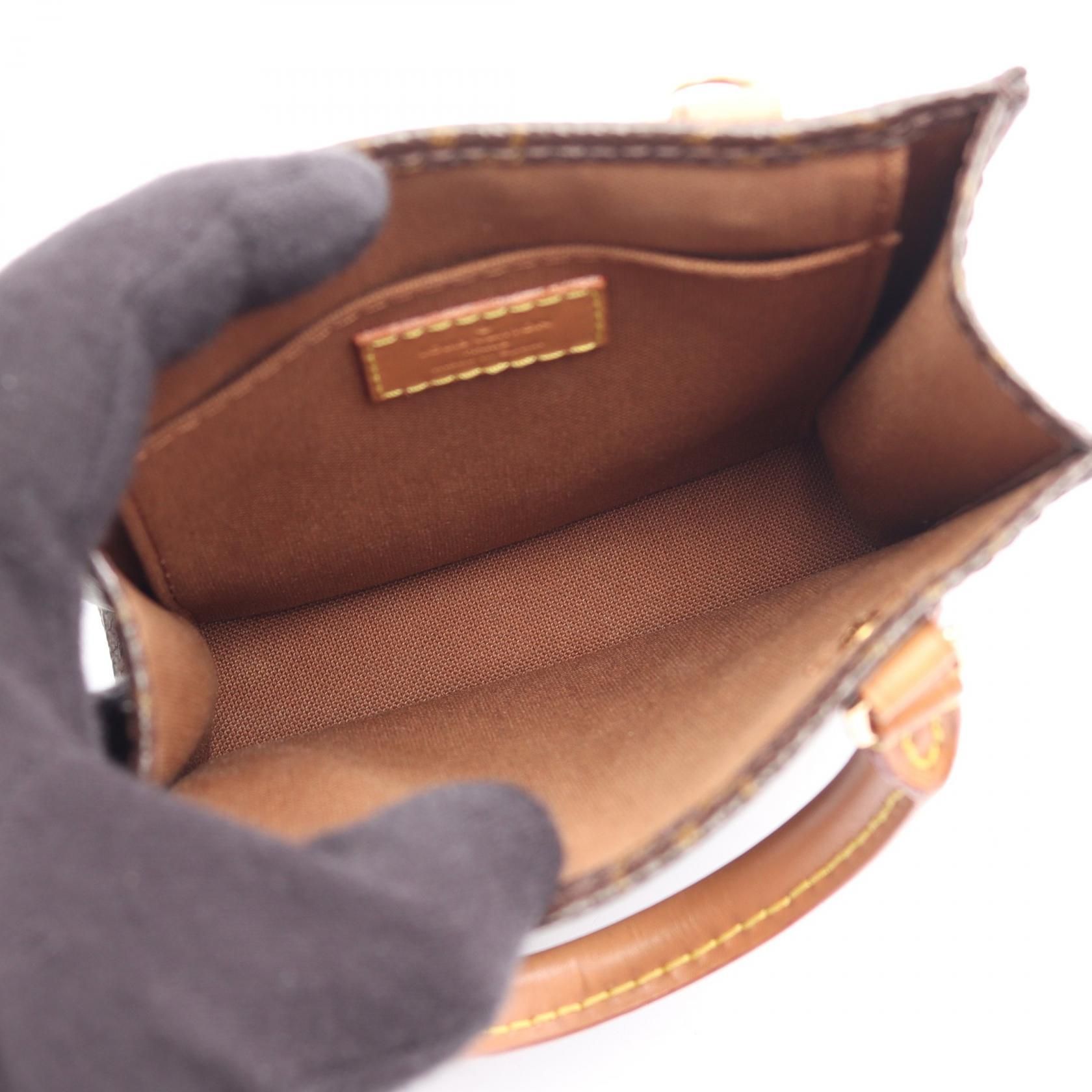 Petite Sac Plat Monogram 2way Brown Handbag M 69442 — view 3