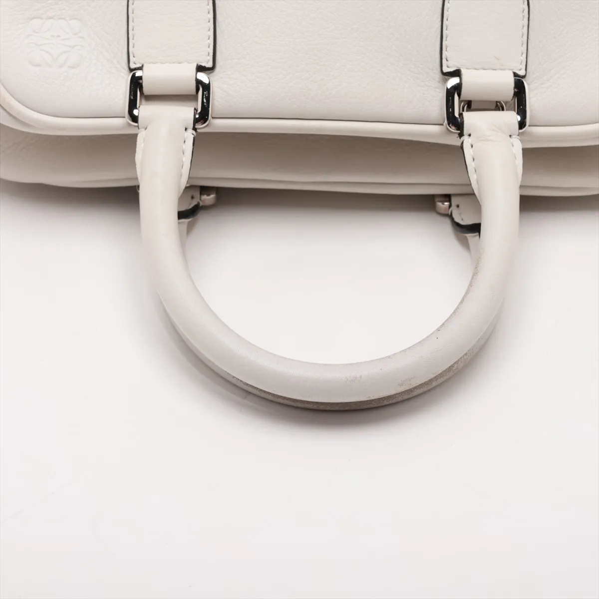 Amazona 28 Leather 2-Way Handbag, White — view 5