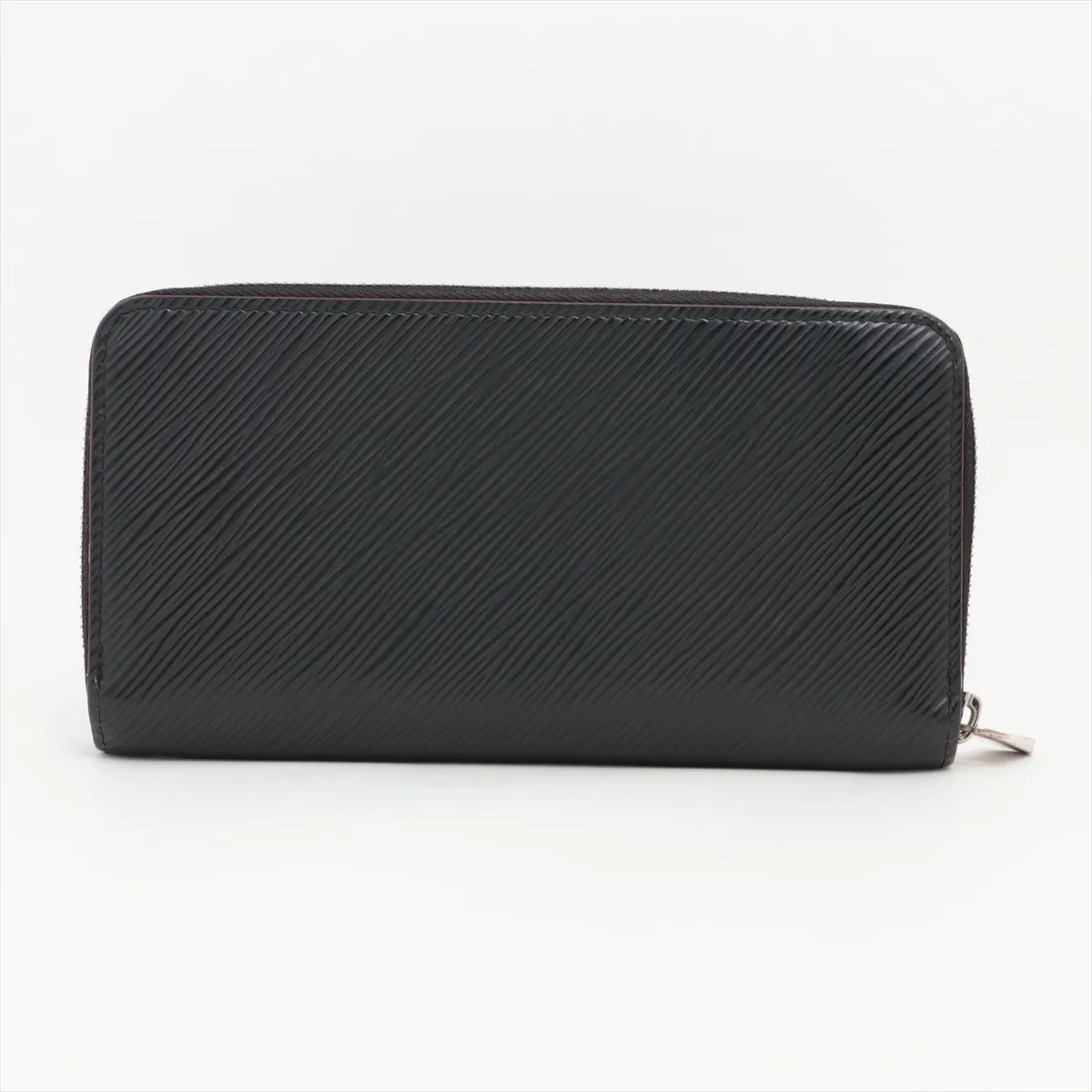 Epi Zippy Wallet M64838 GI0241 Noir x Hot Pink Round Zip Wallet — view 2