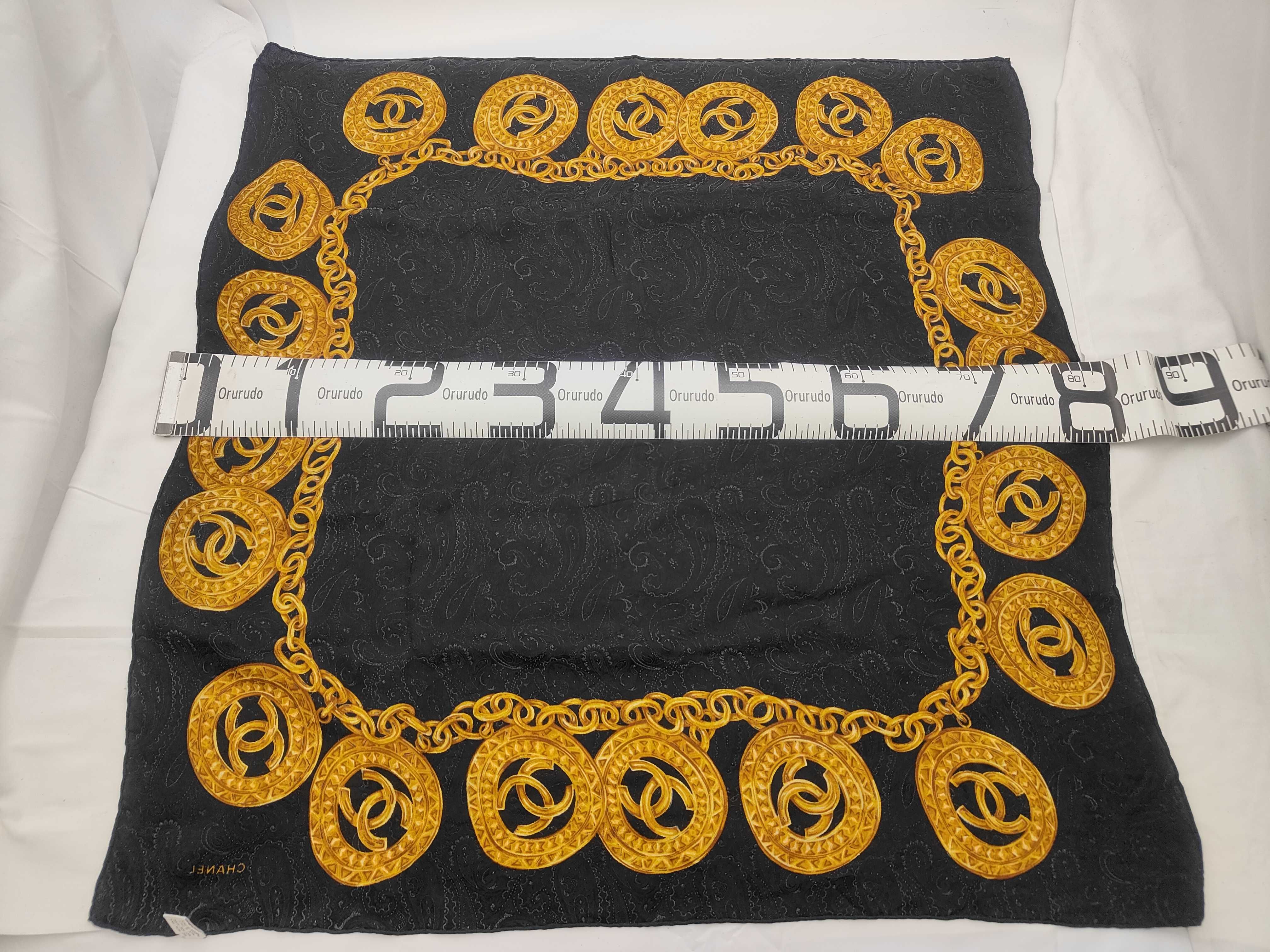 Coco Mark Paisley Pattern Large Silk Scarf and Other Accessories — view 2
