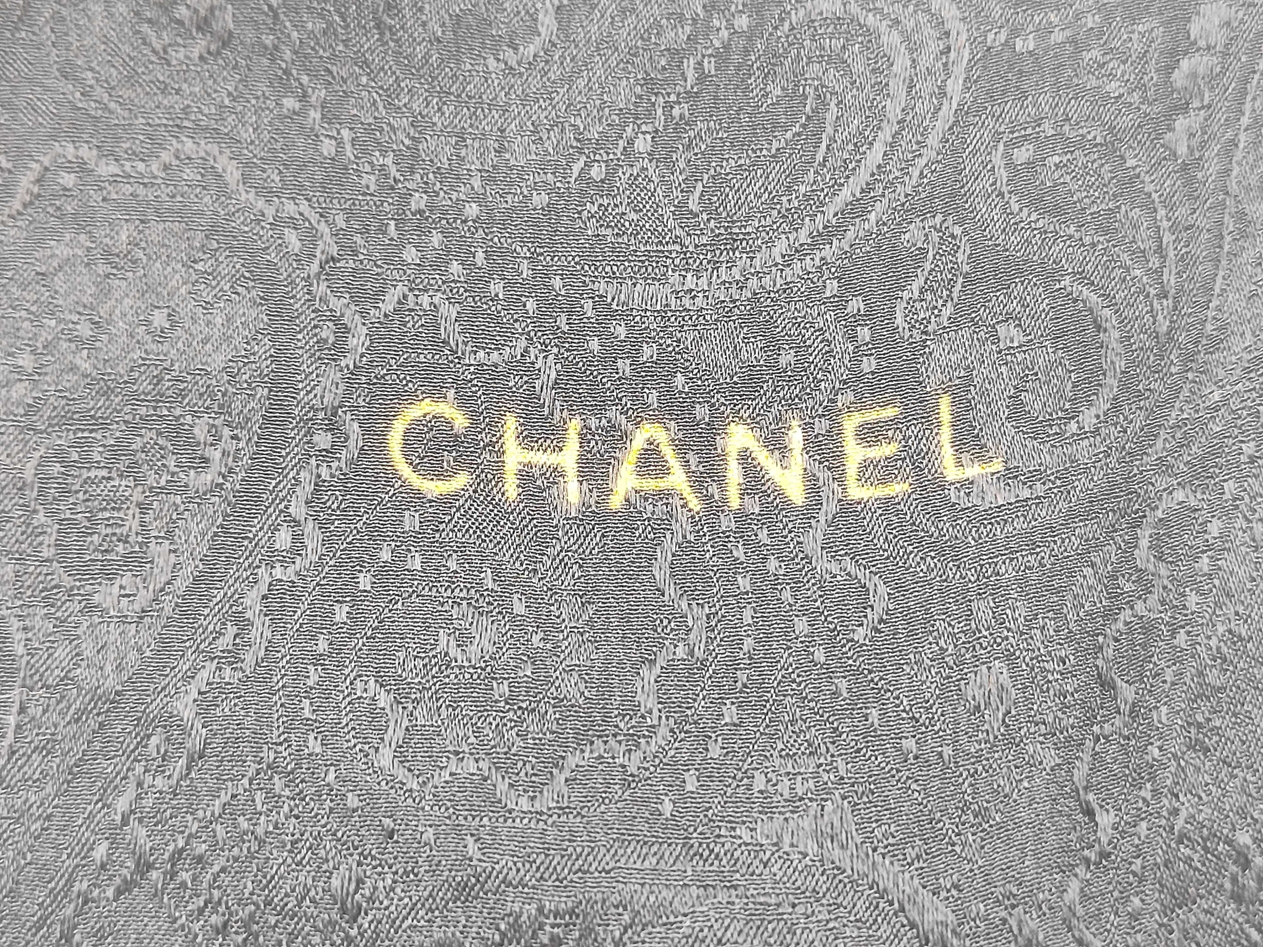 Coco Mark Paisley Pattern Large Silk Scarf and Other Accessories — view 3