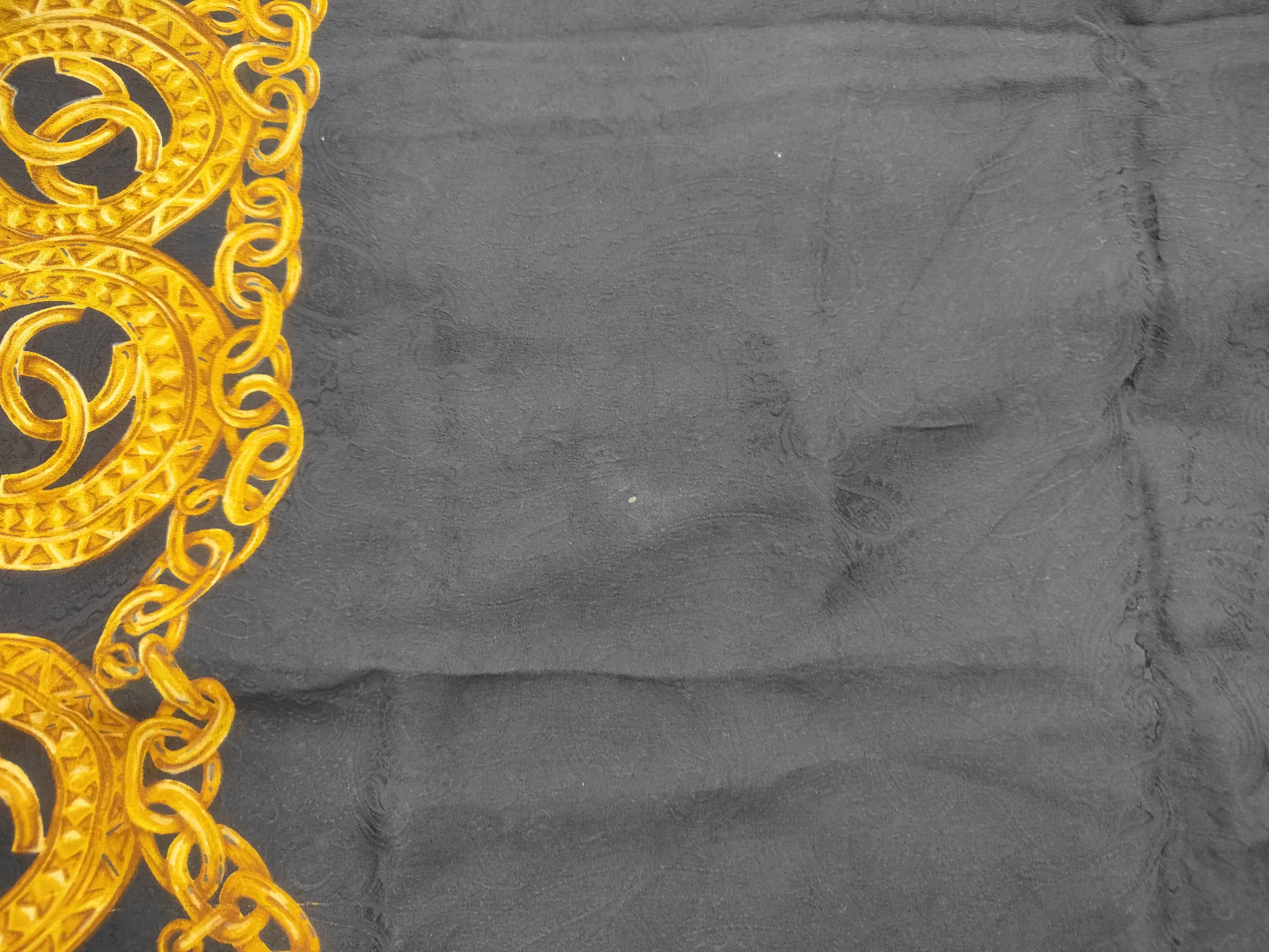 Coco Mark Paisley Pattern Large Silk Scarf and Other Accessories — view 6