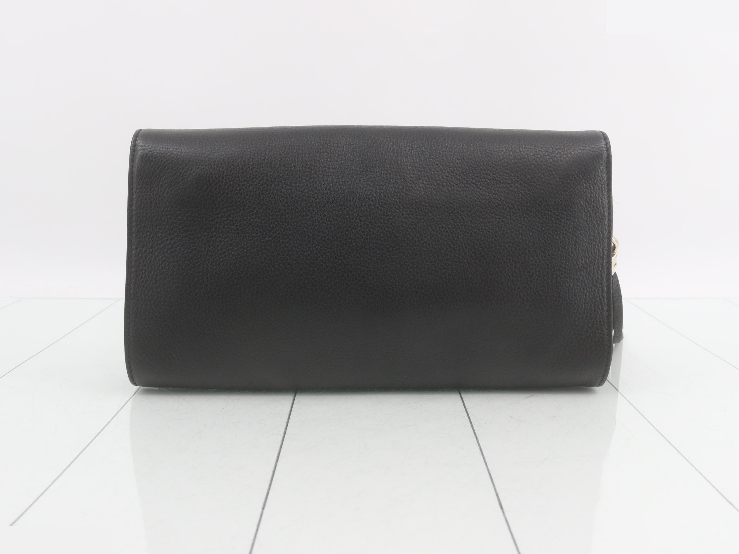 Soho Leather Tassel Clutch Bag — view 2