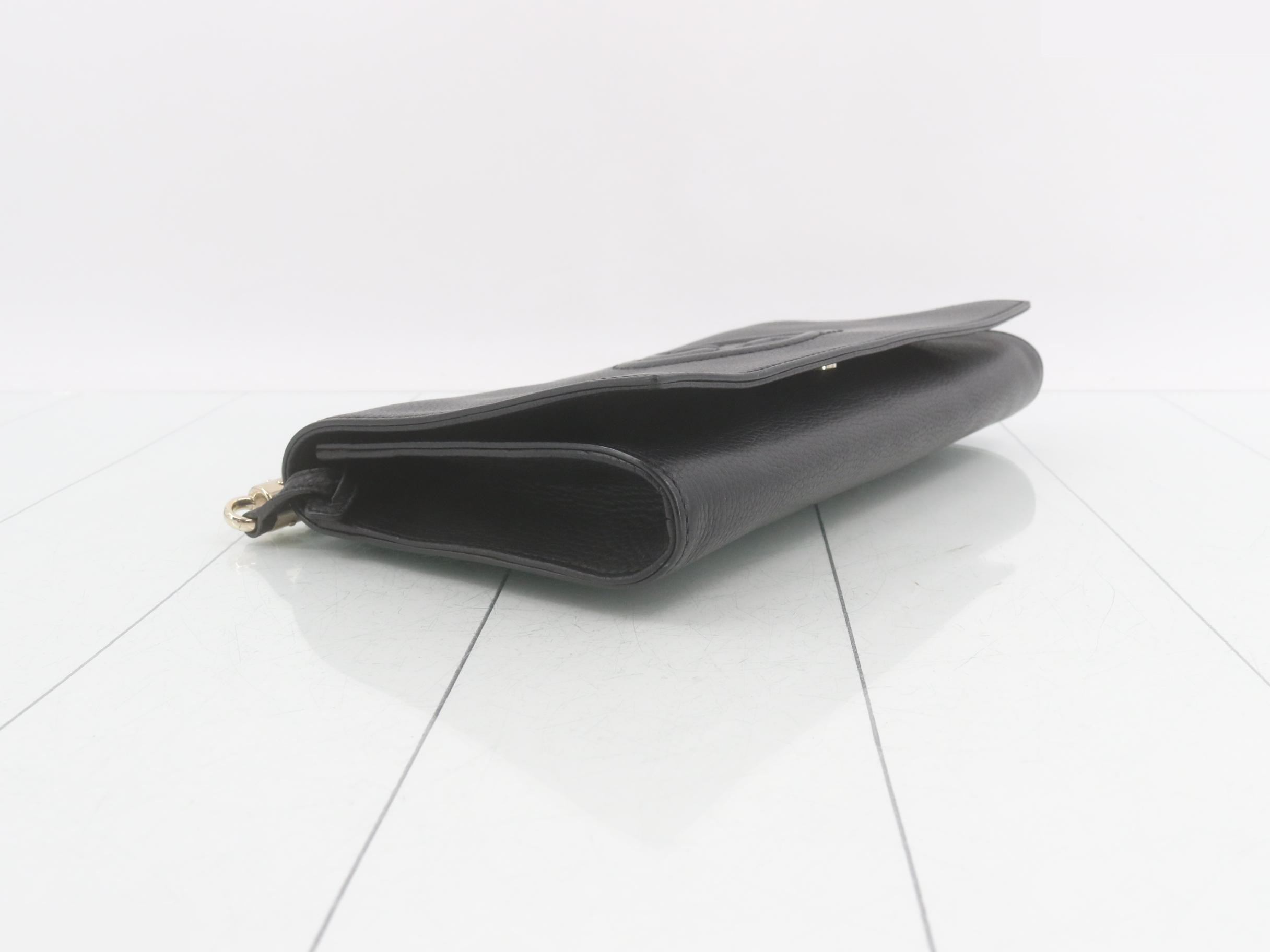 Soho Leather Tassel Clutch Bag — view 5