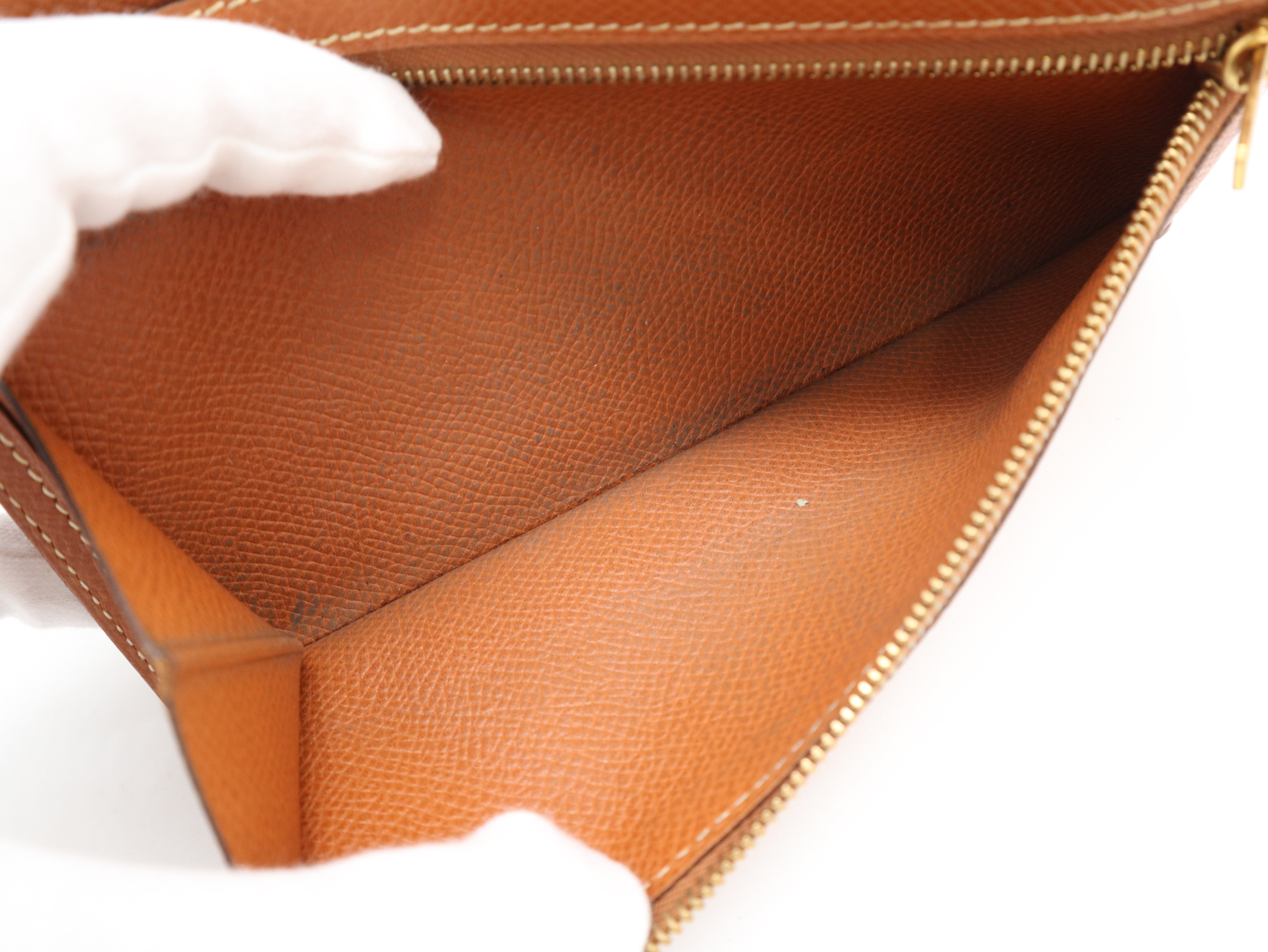 Bearn I stamp Chevre brown long wallet — view 11