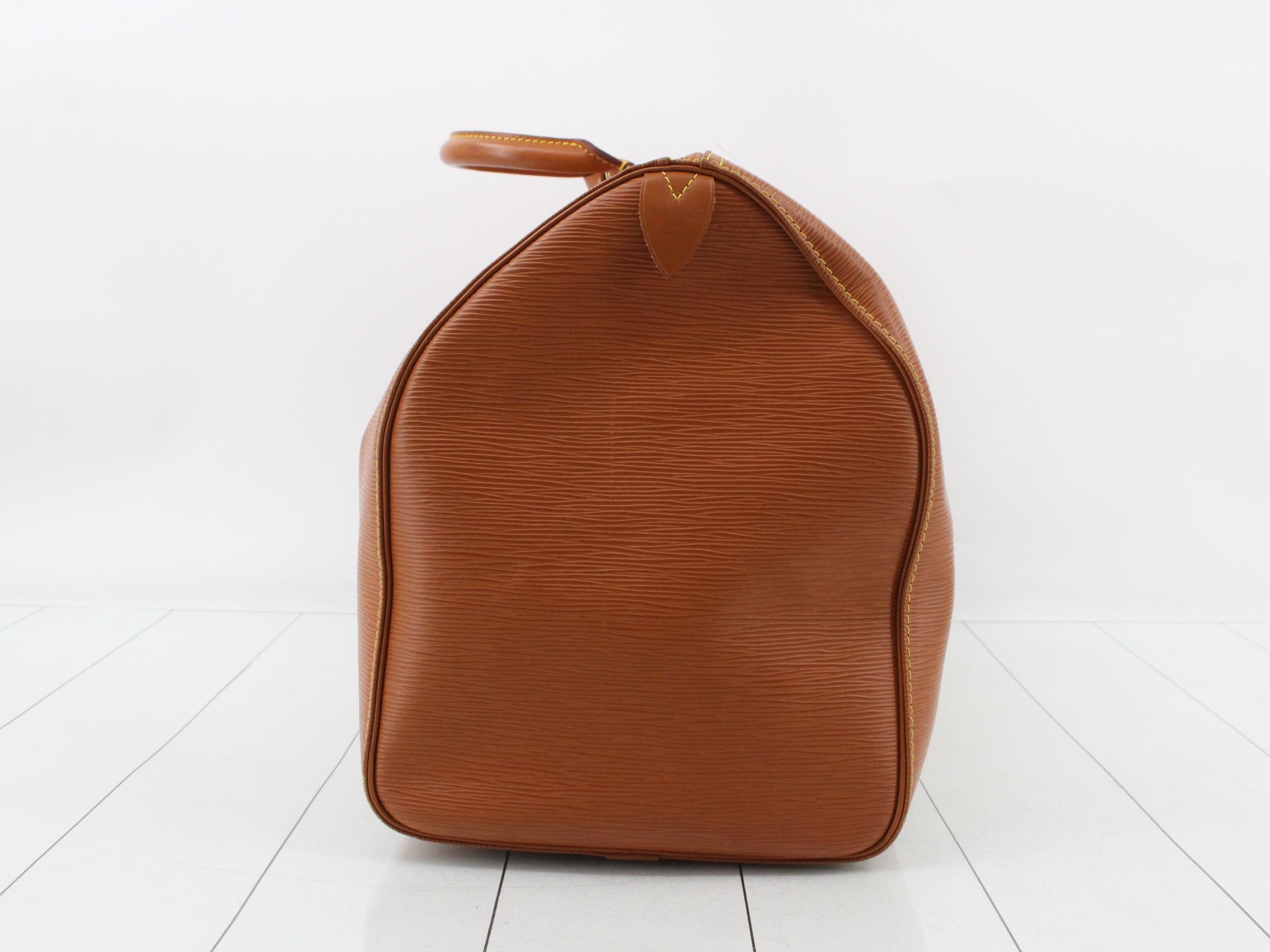 Epi Keepall 50 Zipang Gold Boston Bag — view 4