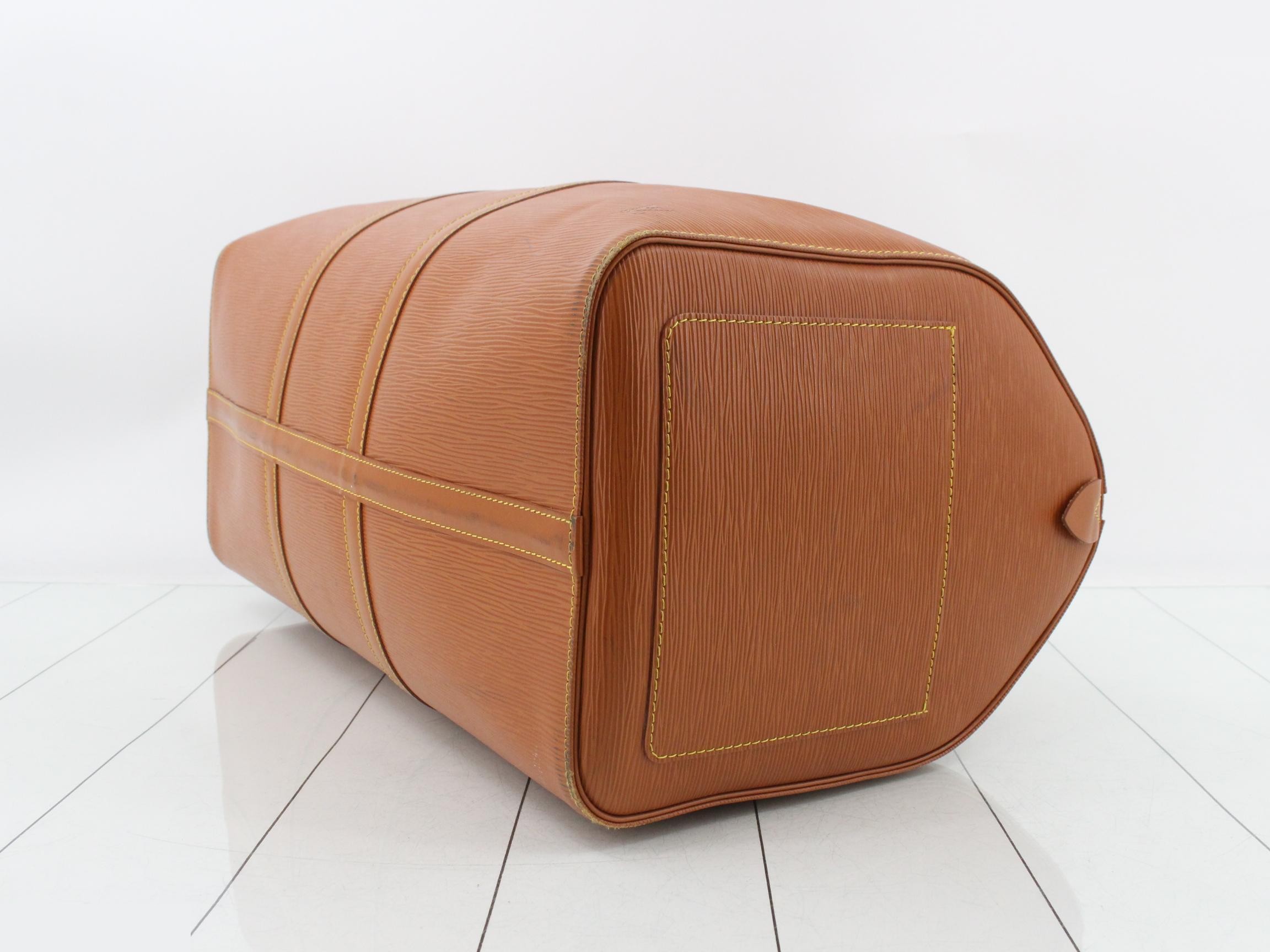 Epi Keepall 50 Zipang Gold Boston Bag — view 6