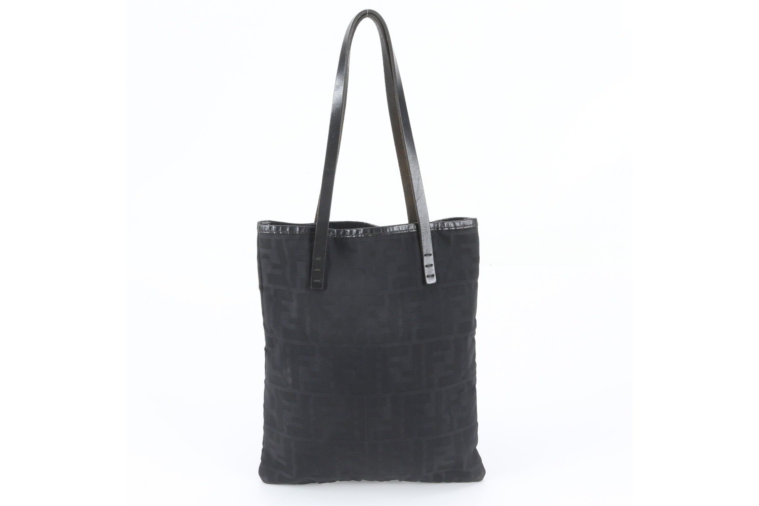 FF Zucca Leather Tote Bag (Shoulder Bag) — view 3