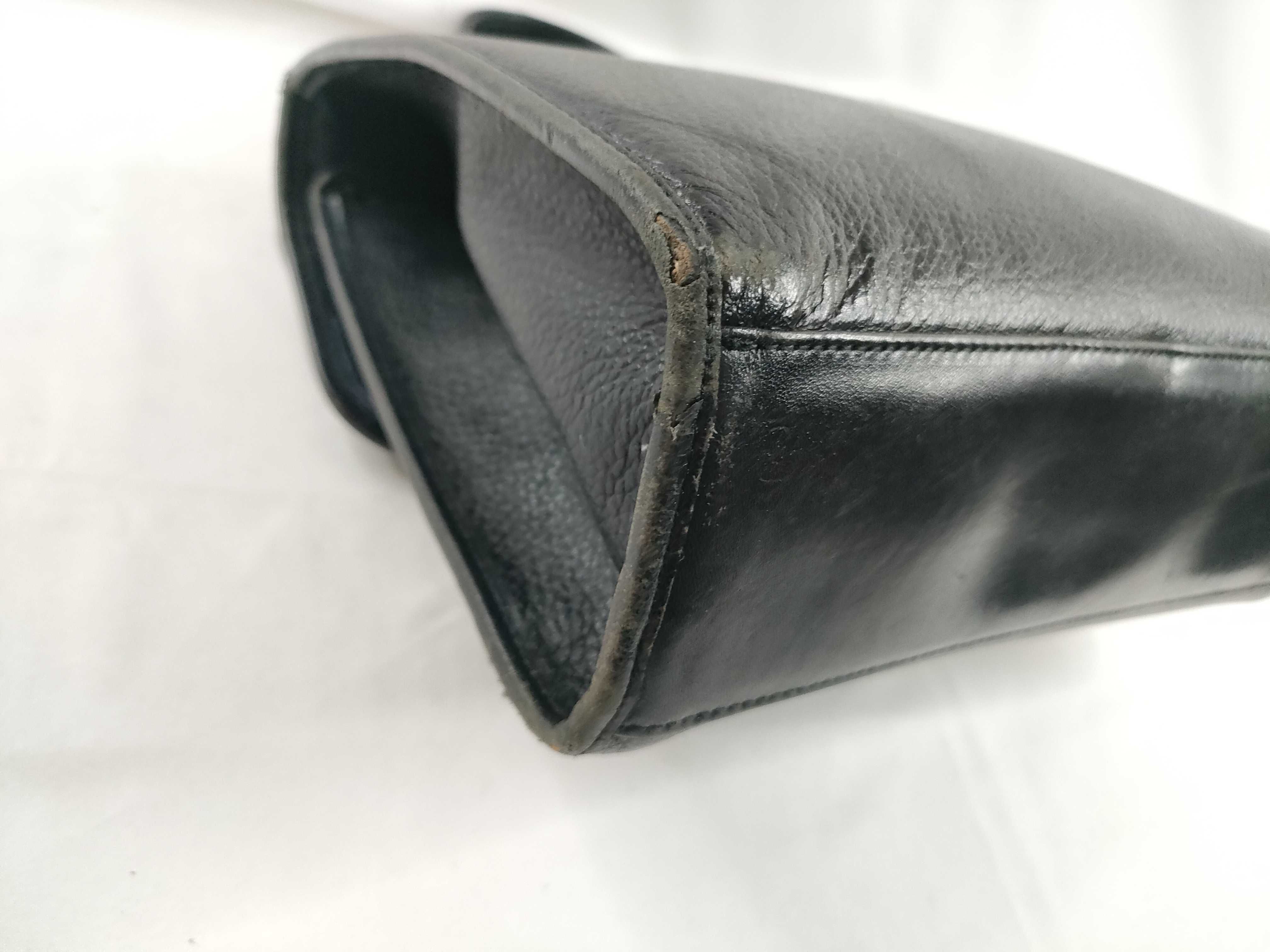 Burberrys Burberry Handbag Shoulder Bag 2-Way Black Leather Nova Check Handbag — view 3