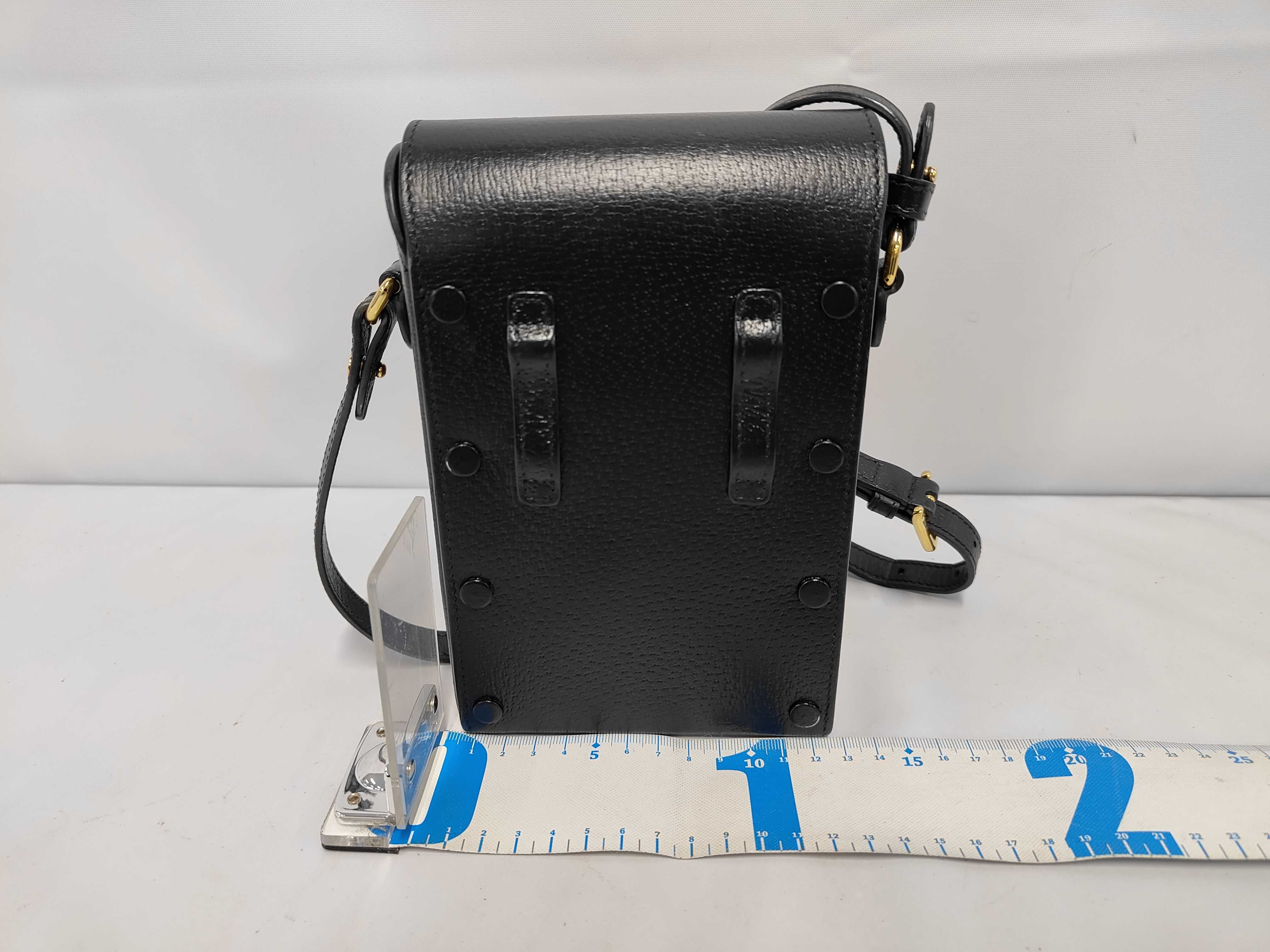 Horsebit 1955 732302 Black Leather Shoulder Bag — view 2