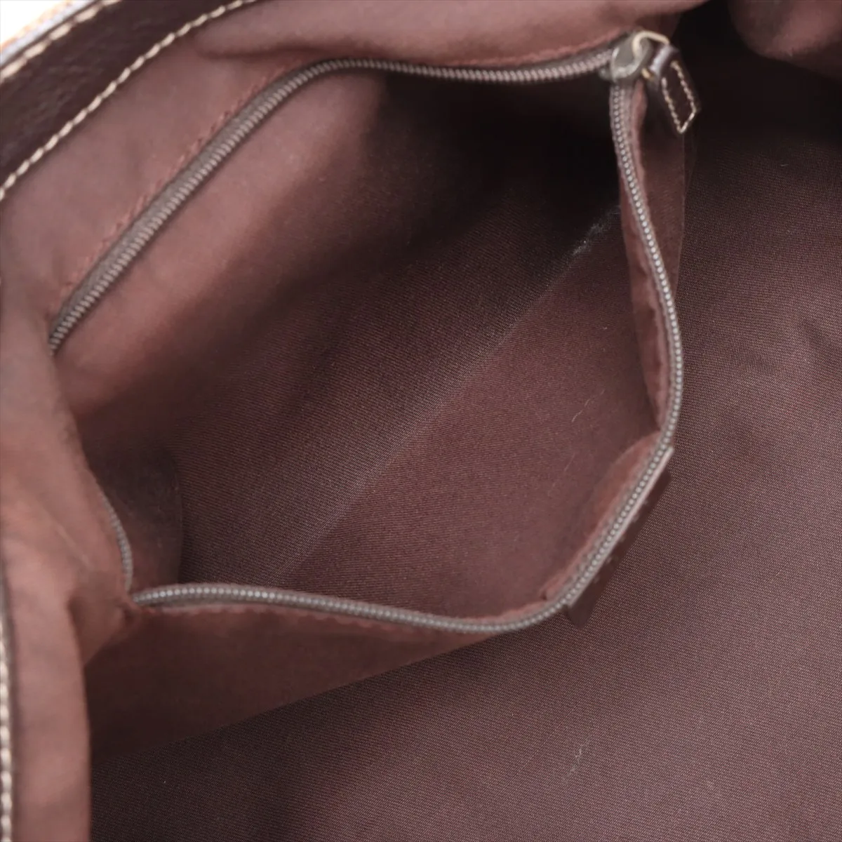 GG Canvas x Leather Handbag Beige 211937 — view 8