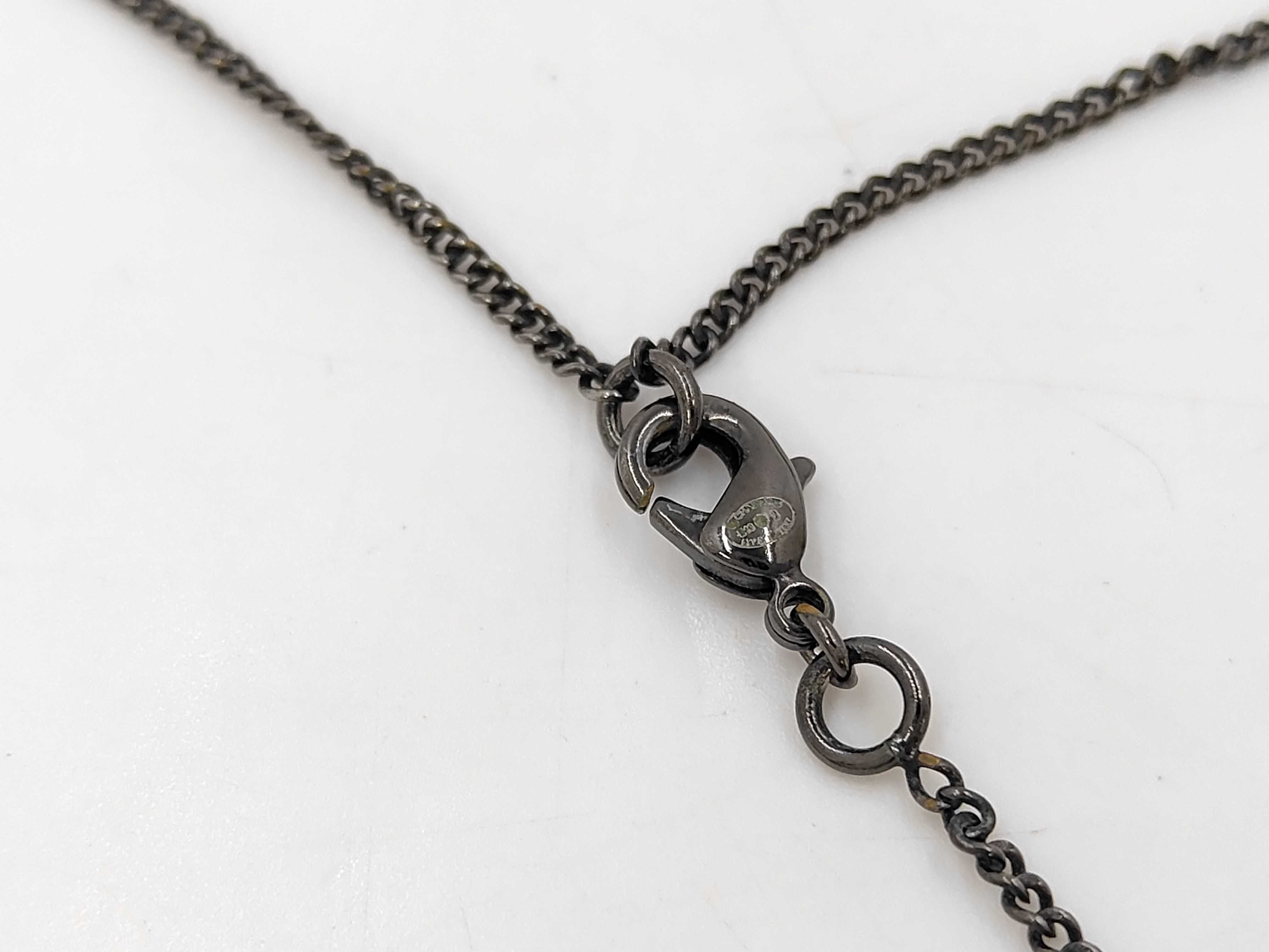 B13B Coco Mark Ball White x Black Necklace — view 4