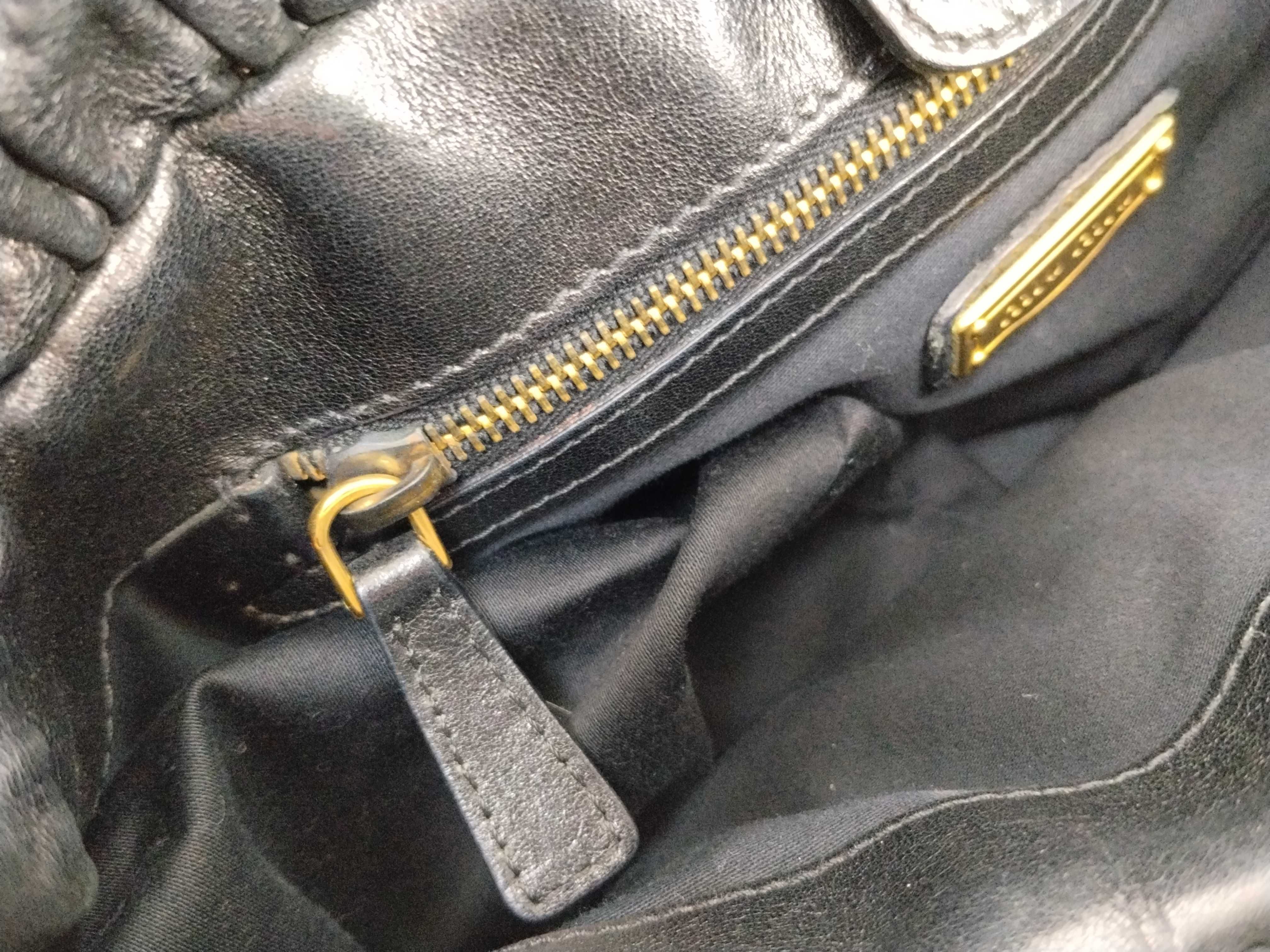 2-way bag with long strap, leather, black handbag — view 13