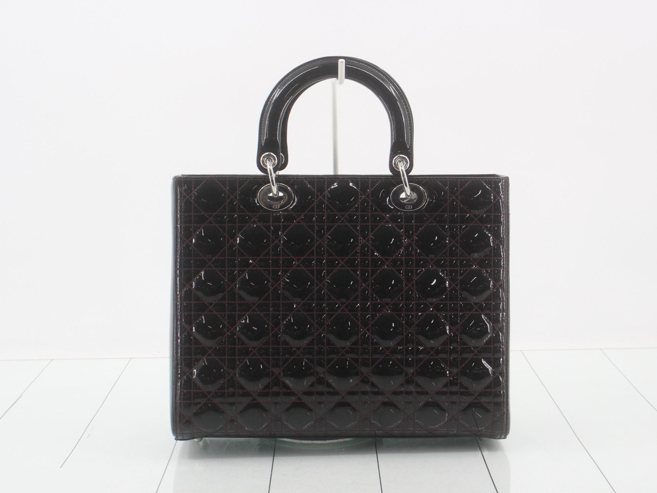 Lady Dior Black 2-Way Handbag with Gold Hardware — view 2
