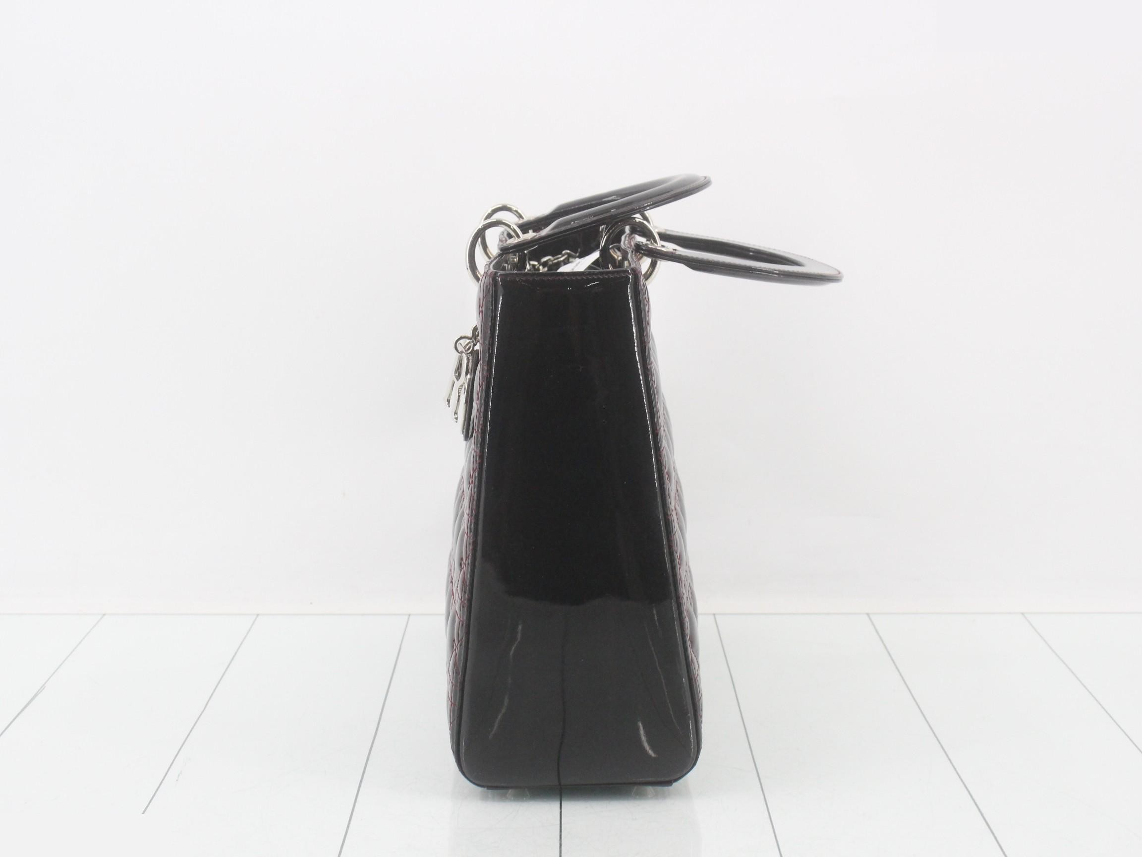 Lady Dior Black 2-Way Handbag with Gold Hardware — view 3