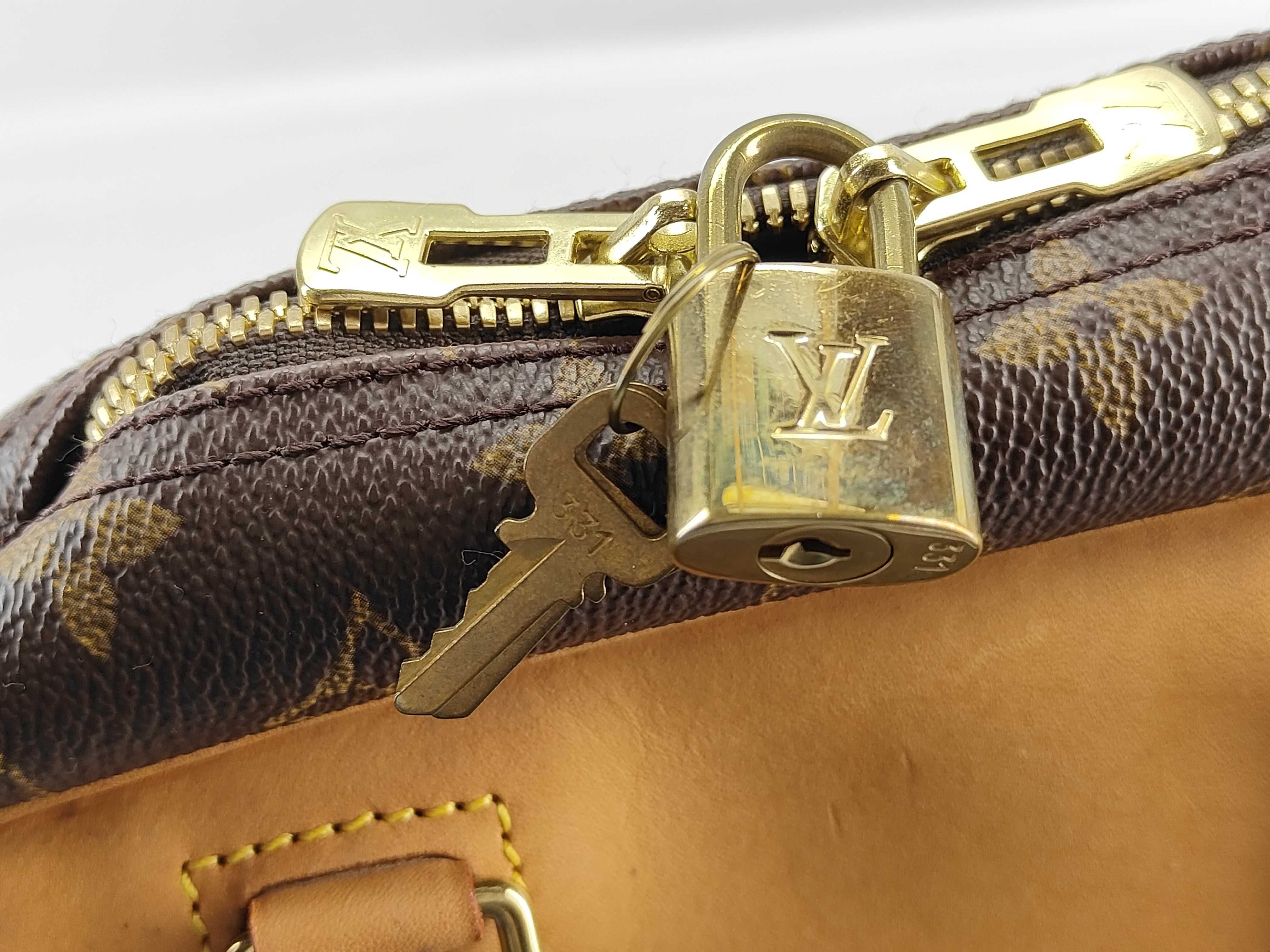 Monogram Vuitton Deauville Handbag — view 9