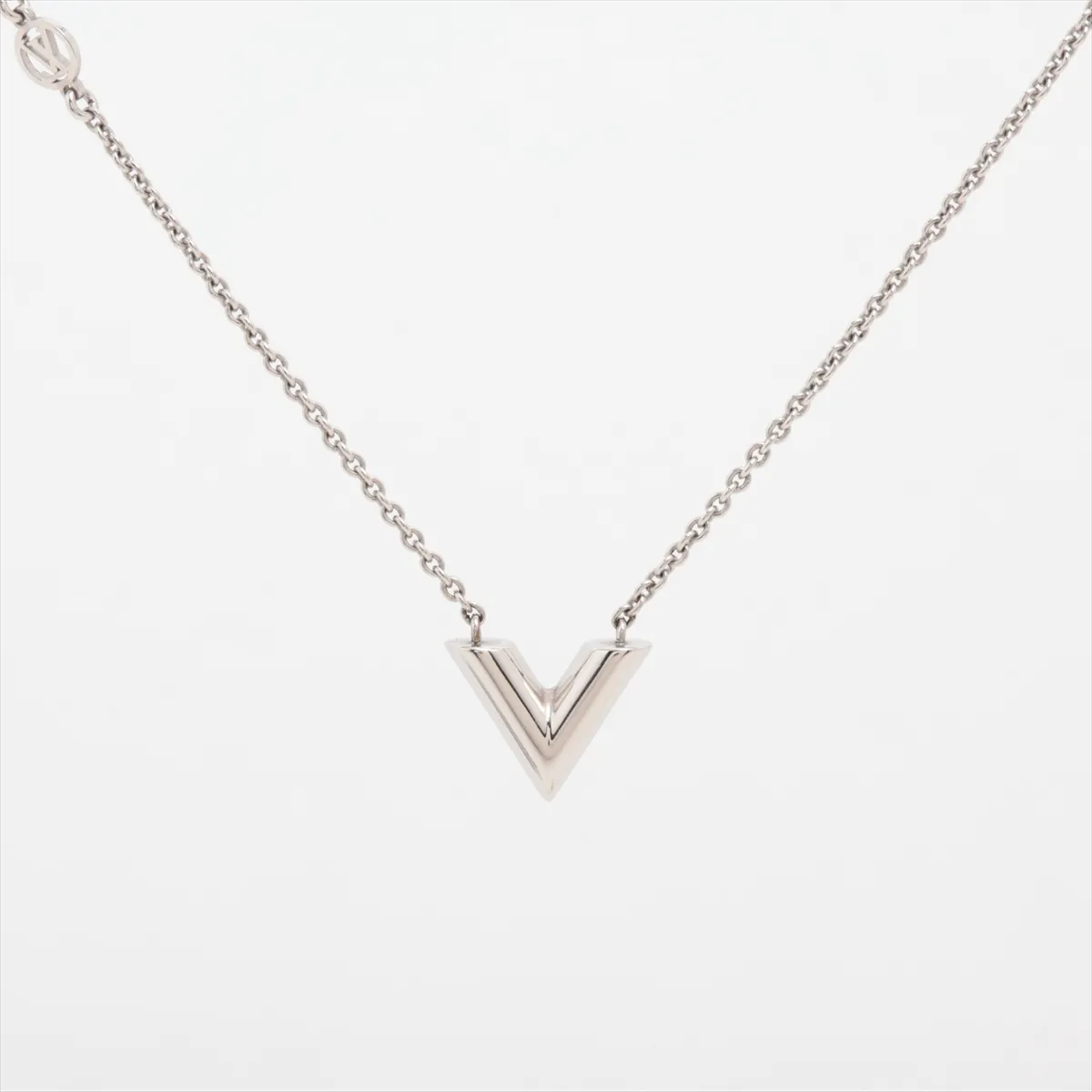 M63197 Essential V Necklace LE3274, GP Silver, with — view 2