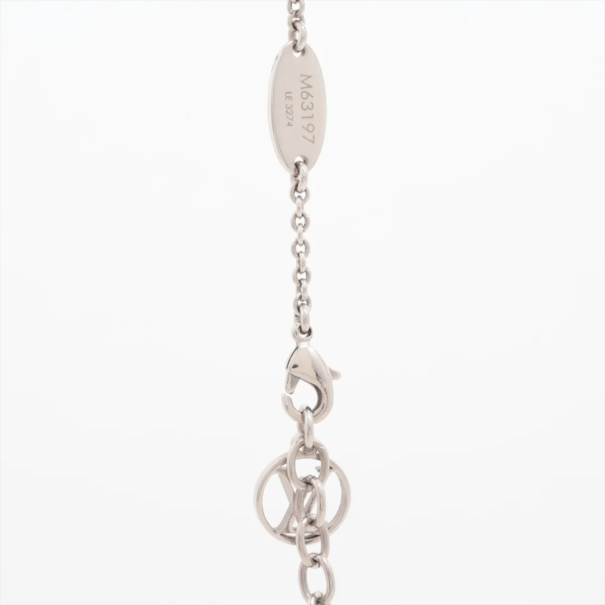M63197 Essential V Necklace LE3274, GP Silver, with — view 3